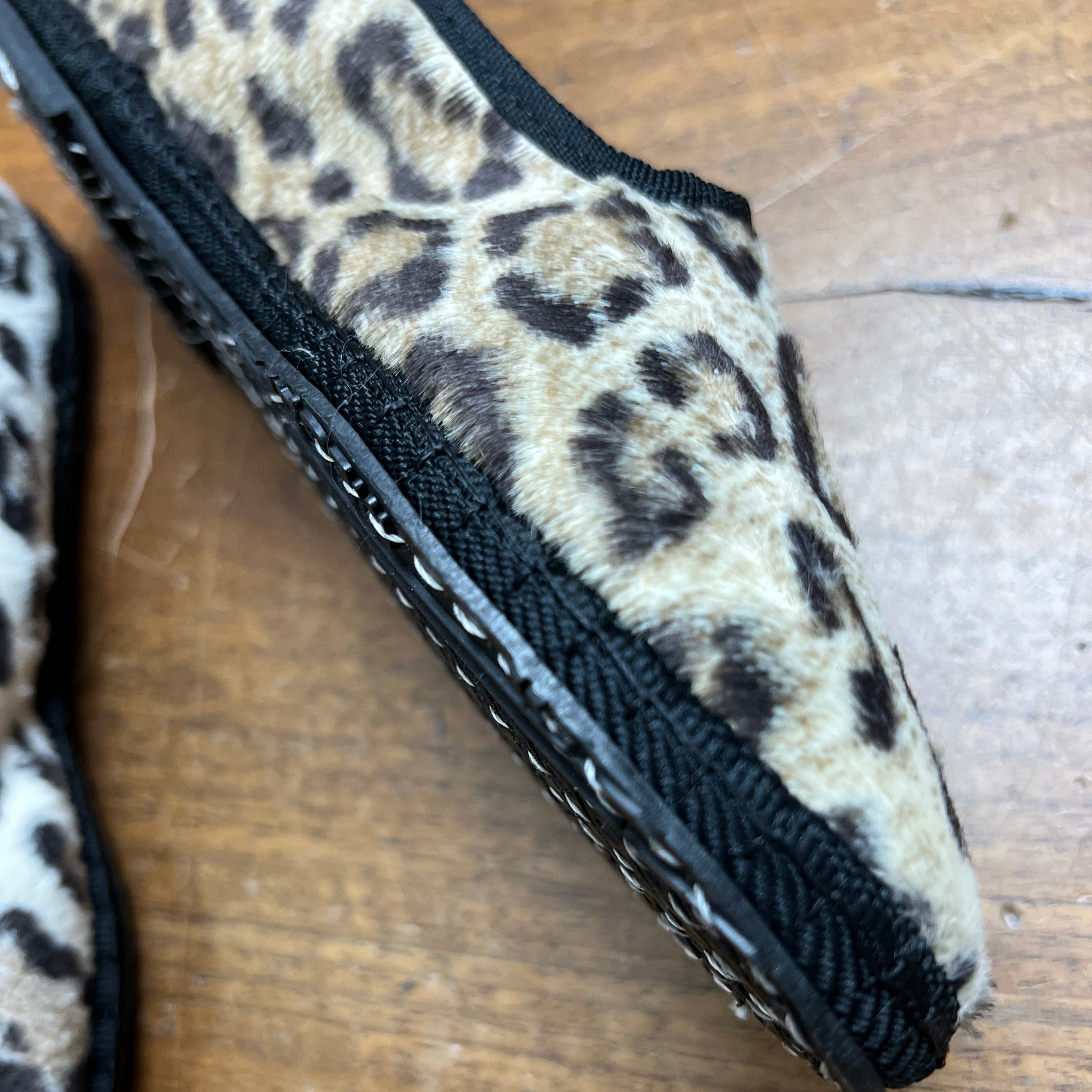Friulane Originali In Velluto Animalier Maculato - Scarpe Artigianali Fatte A Mano - Cappelleria Bacca