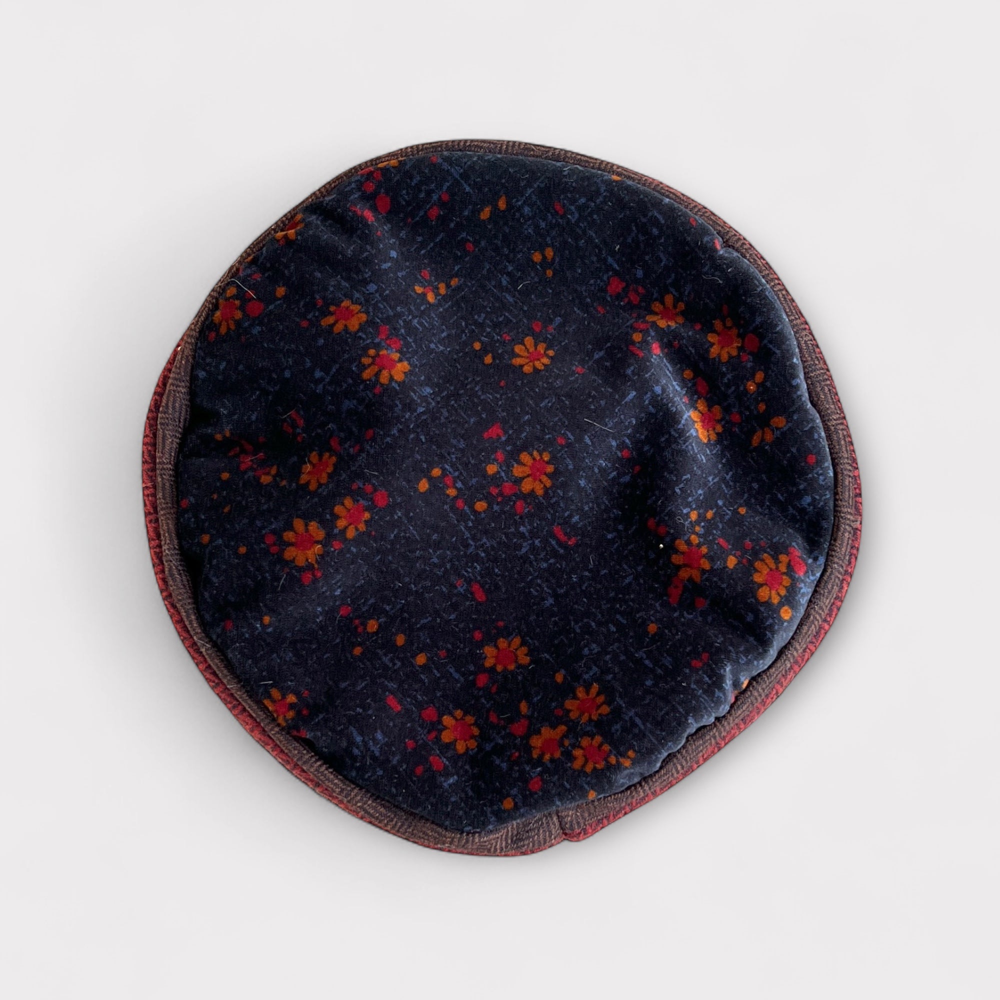 Basco Donna In Tessuto Di Velluto e Lana Patchwork Grevi