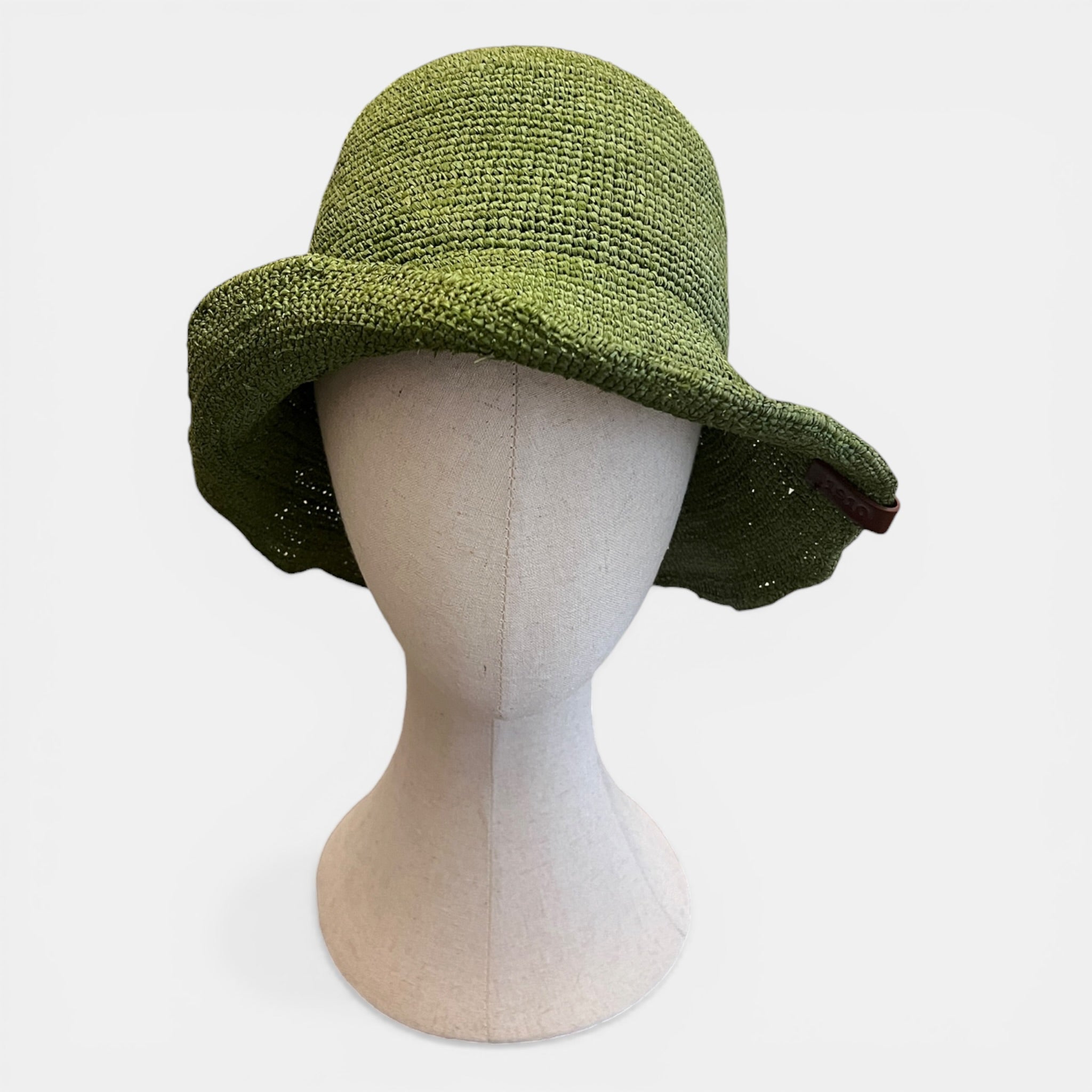 Cappello Cloche Da Donna in Raffia Crochet Pieghevole Con Laccetto - Cappelleria Bacca