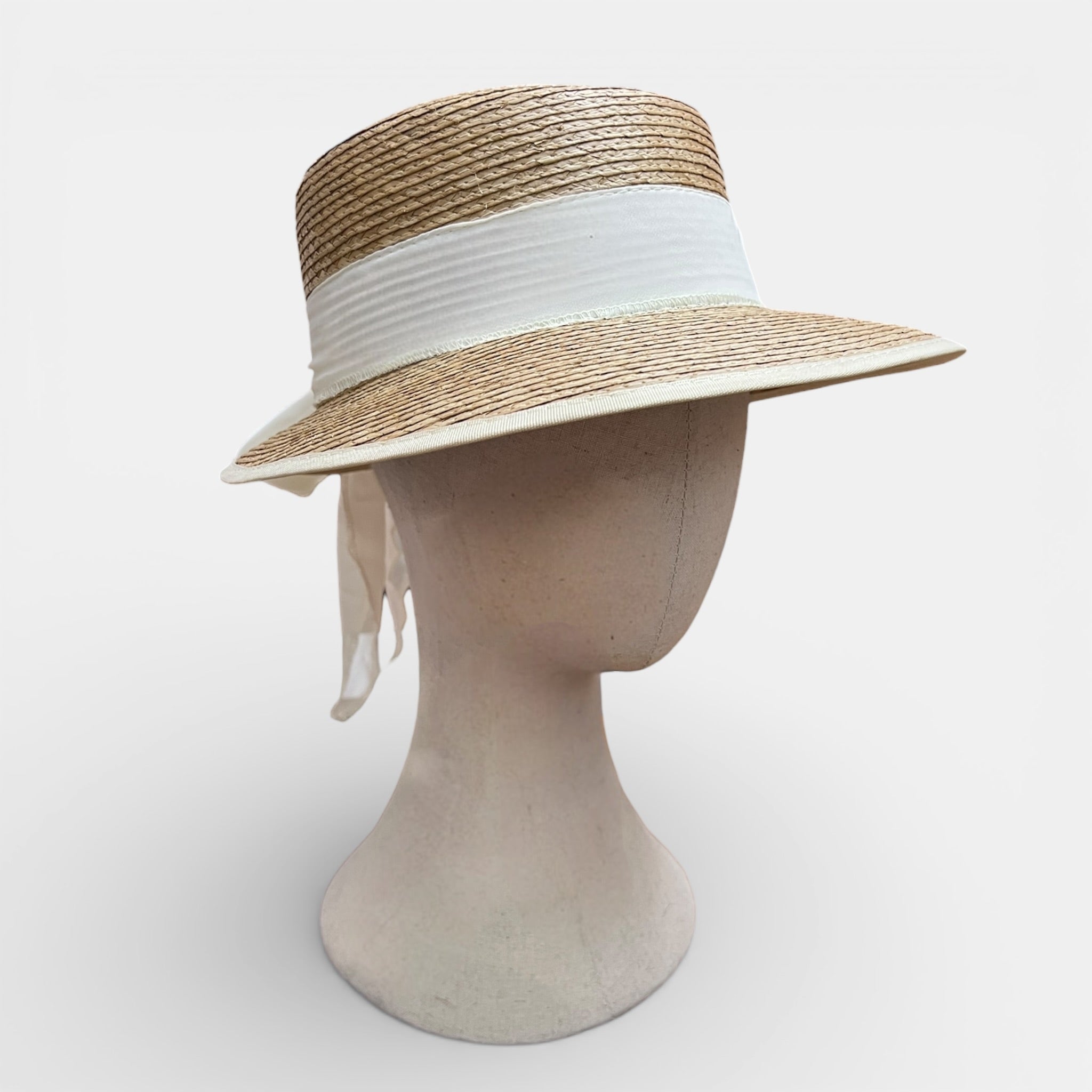 Cappello Da Donna Con Visiera Grande In Paglia - Cappelleria Bacca