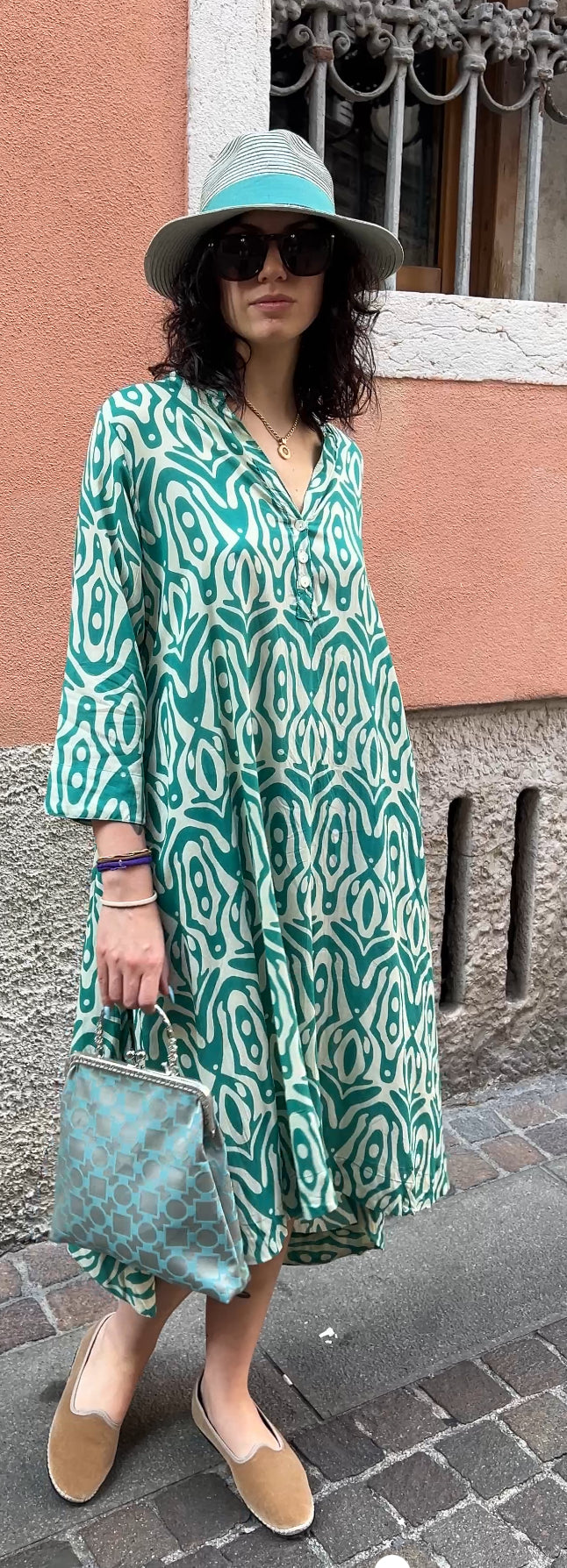 Abito Midi Ampio Onda Modal
