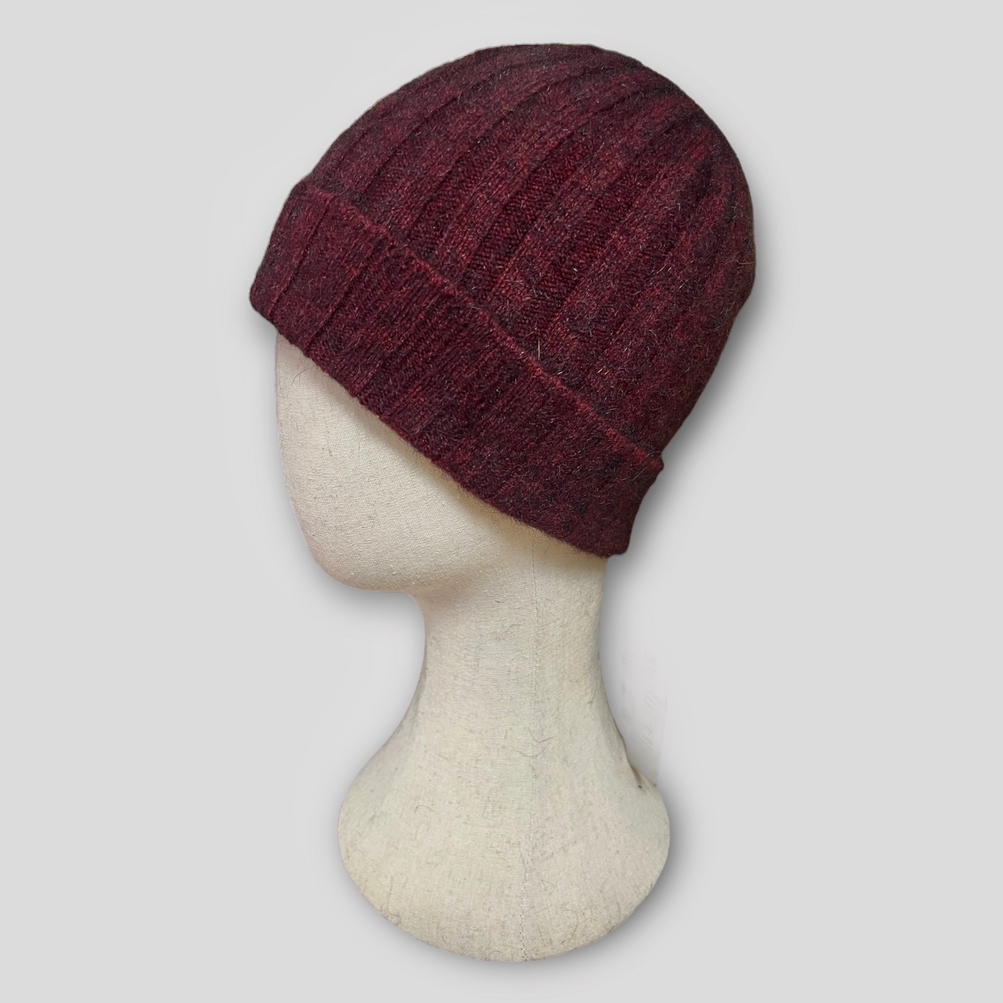 Berretto Unisex Con Risvolto A Coste Merino Possum Noble Wilde - Cappelleria Bacca