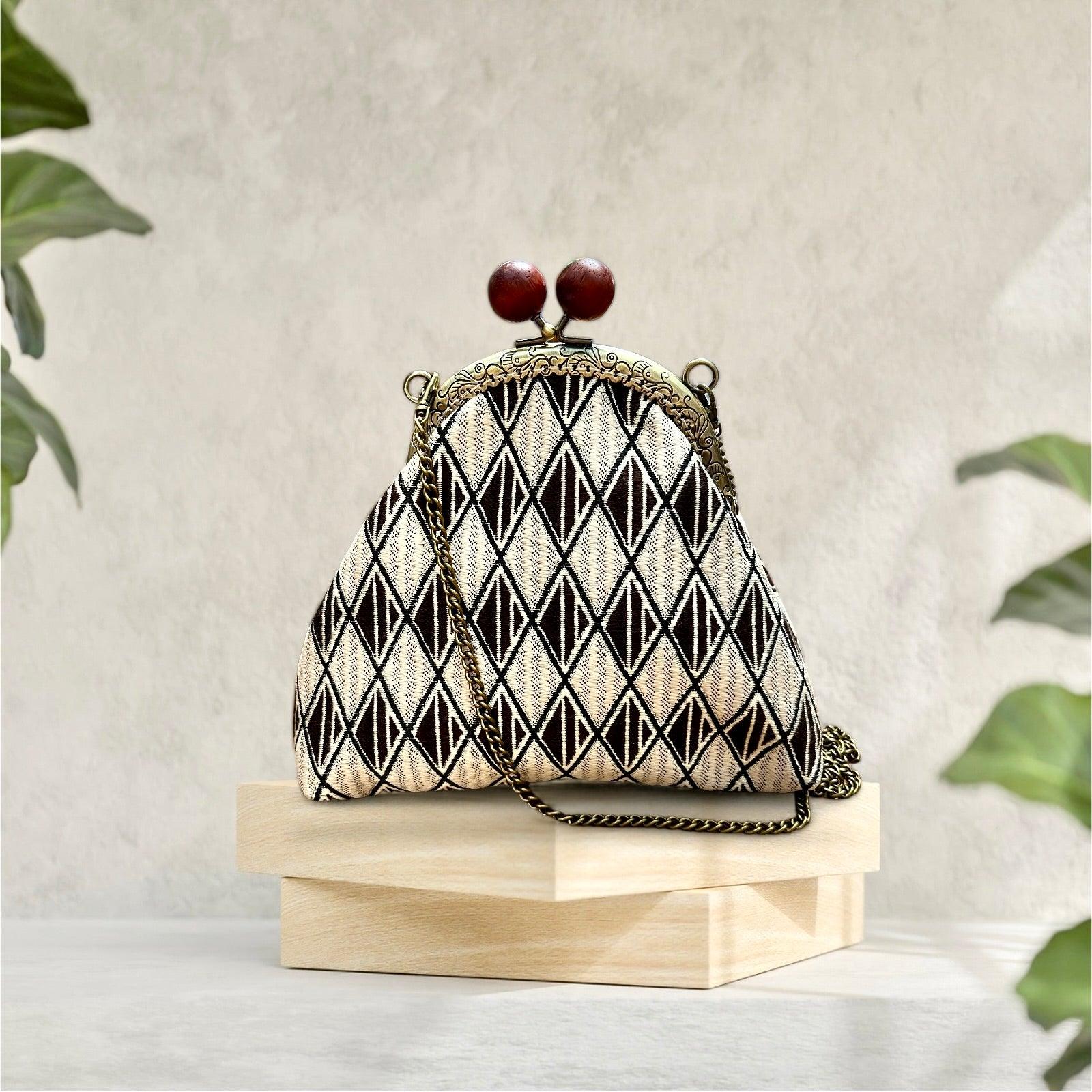 Borsa Piccola Clic Clac In Tessuto - Cappelleria Bacca