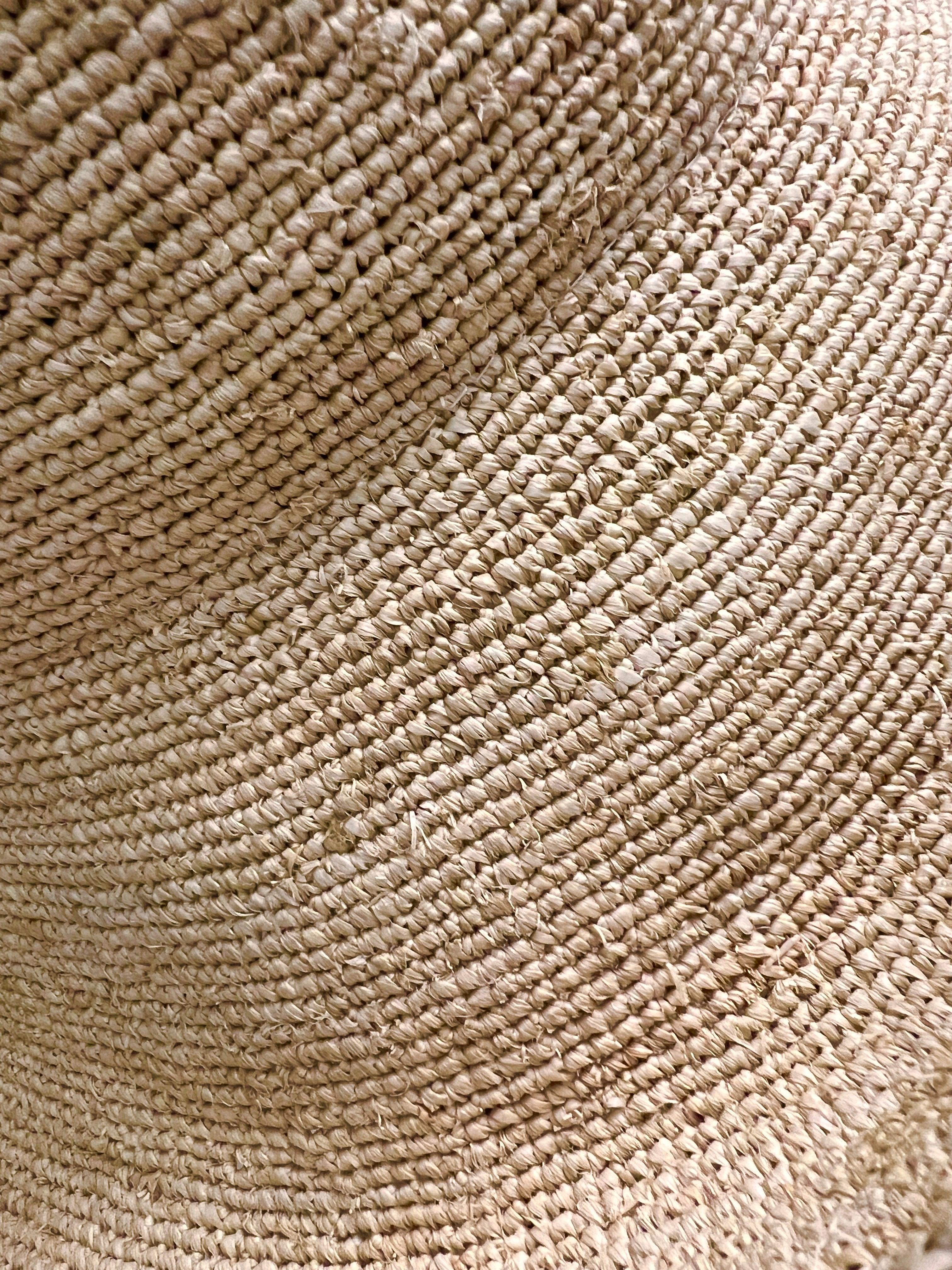 Cappello Donna In Raffia Crochet Extrafino