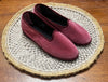 Friulane Originali In Velluto Rosa Antico – Scarpe Da Donna Fatte A Mano In Friuli - Cappelleria Bacca