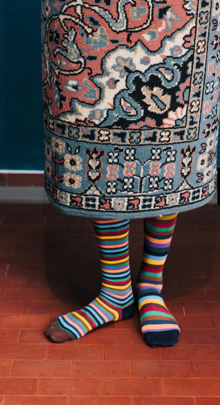Hohe Socken Verschiedene Oybo' Untuned Socken Streifen