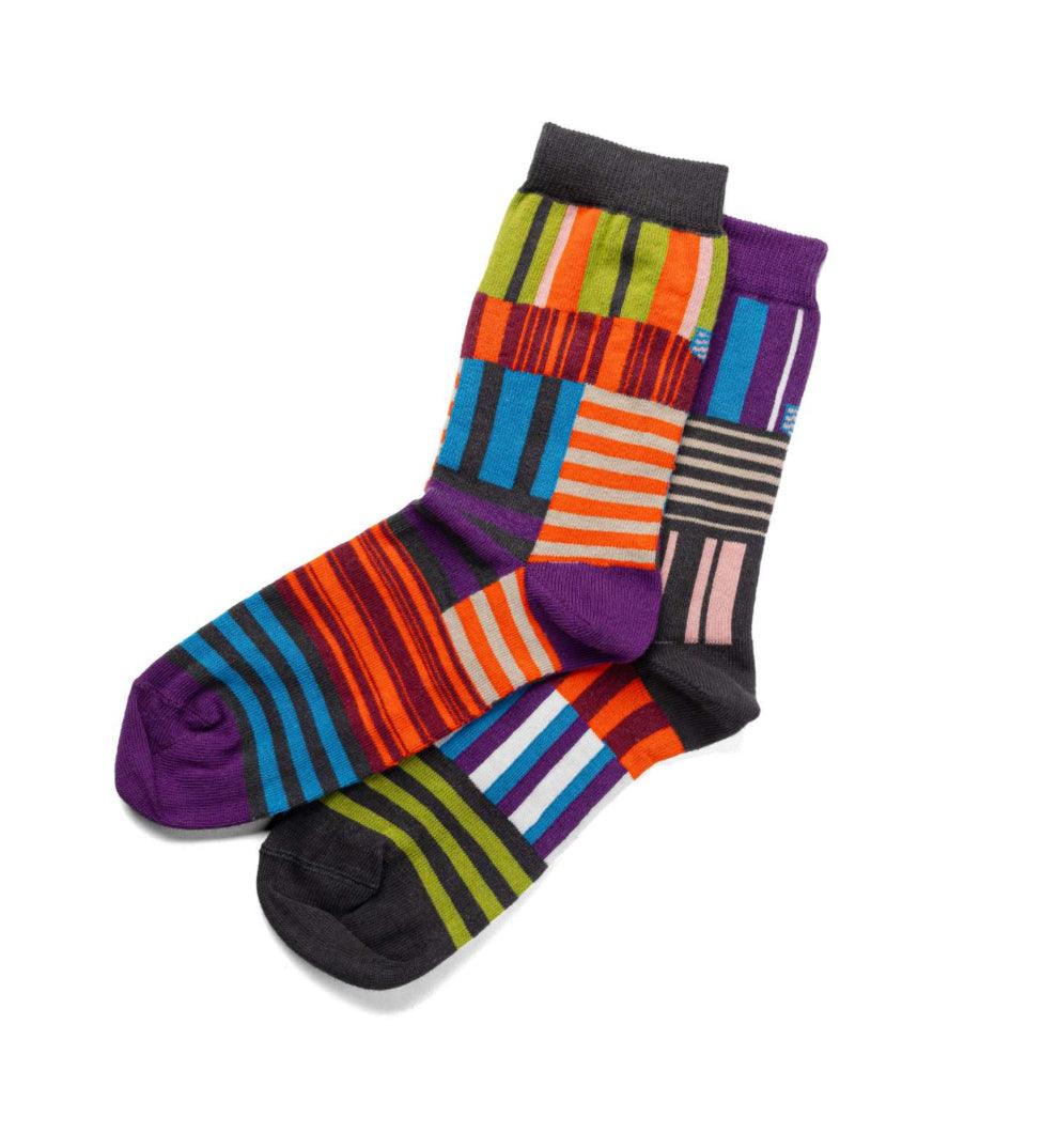 Calzini Donna Diversi Oybò Untuned Socks Patchwork - Cappelleria Bacca