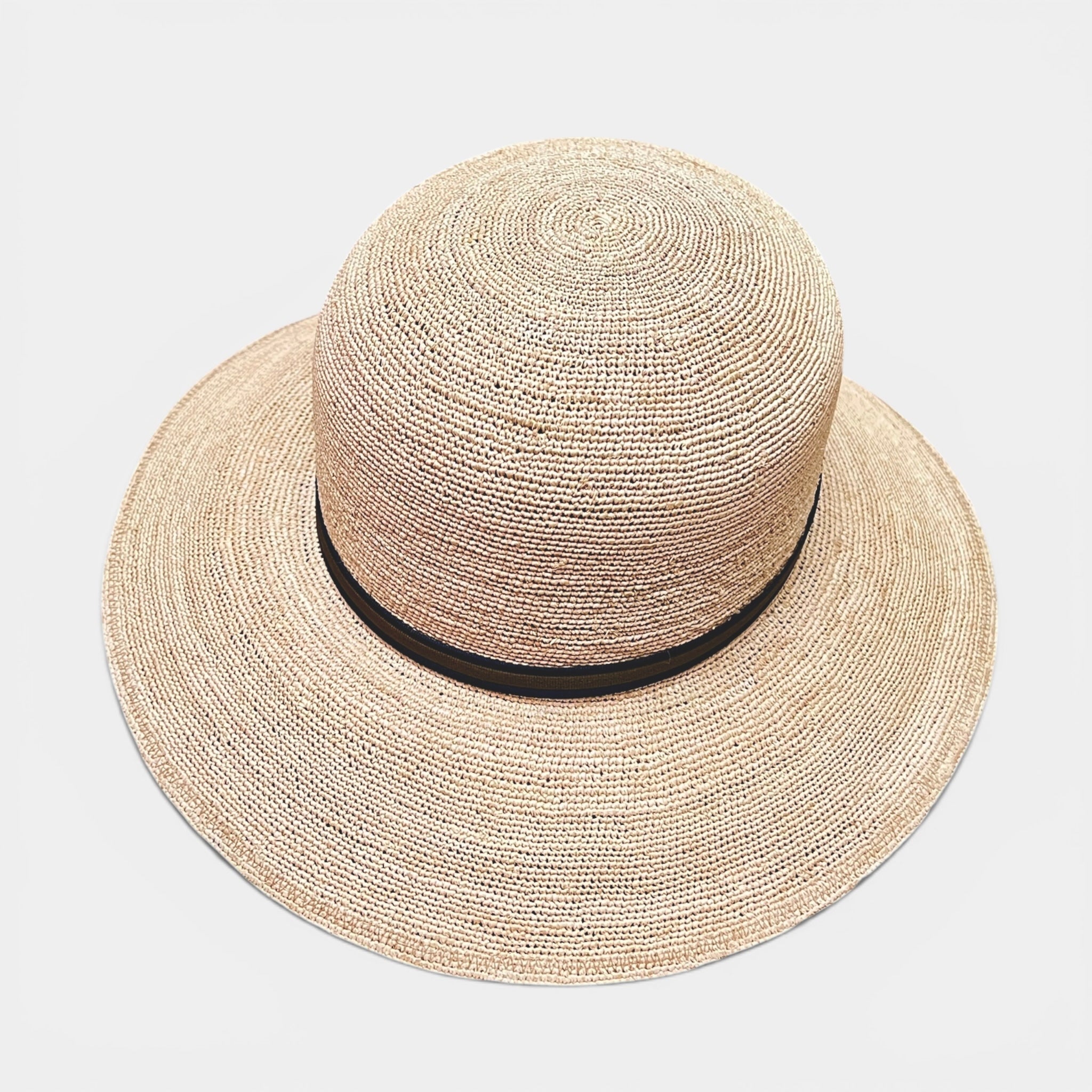 Cappello Estivo Borsalino Donna - Pieghevole, Colombia Rafia Crochet