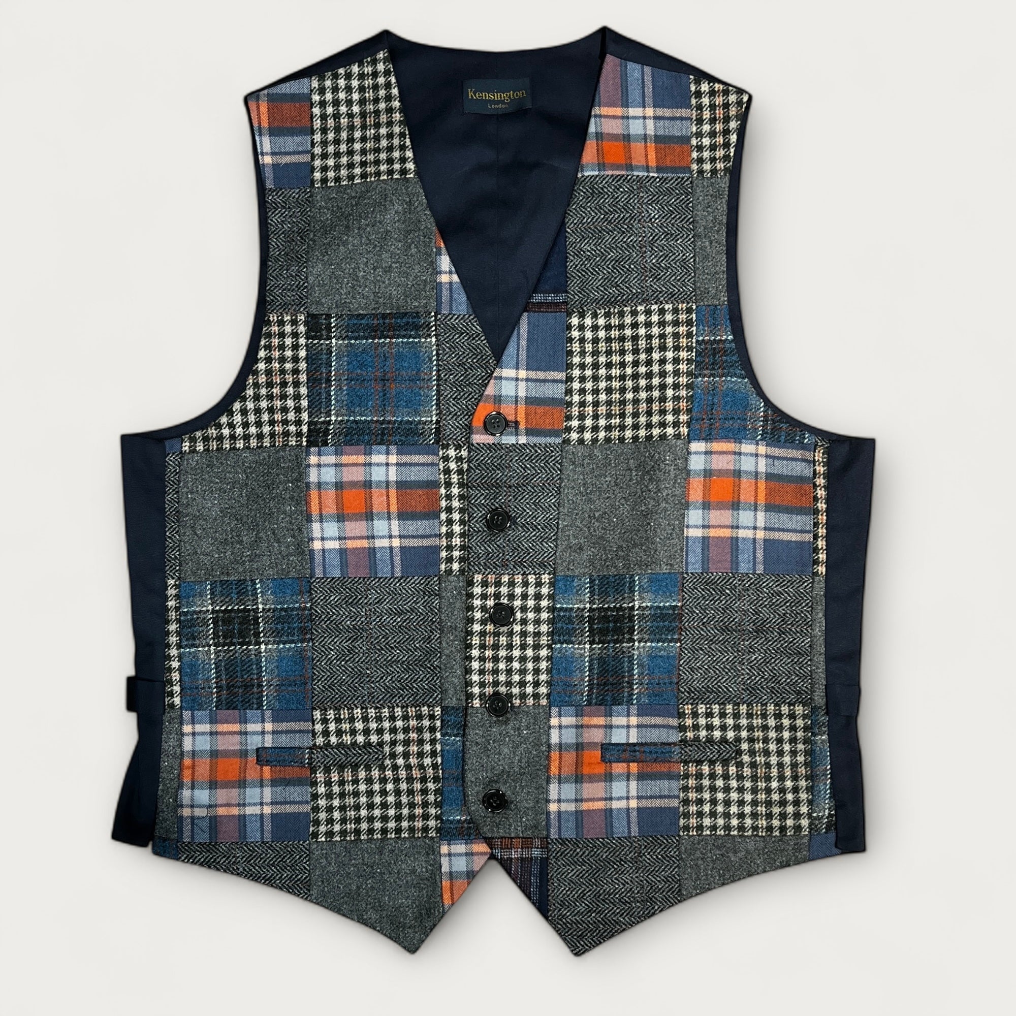 Gilet In Lana Patchwork - Cappelleria Bacca