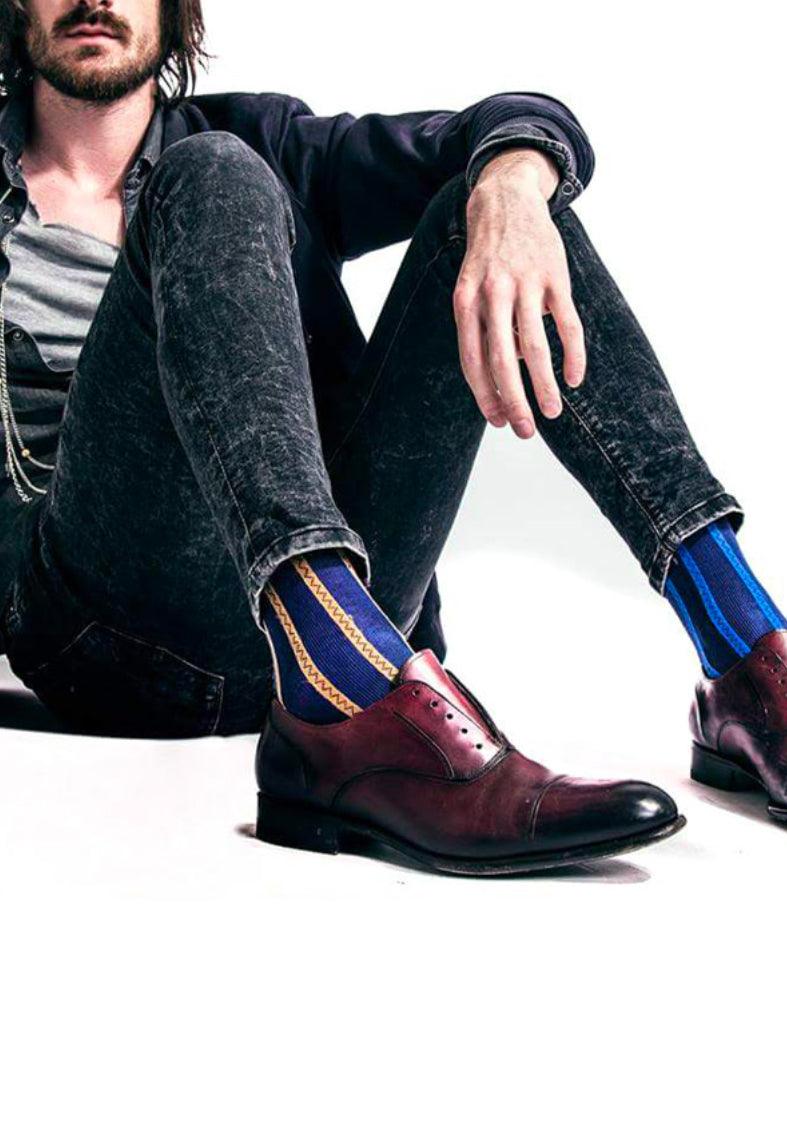 Hohe Socken Different Oybo' Untuned Socks Blaue Streifen