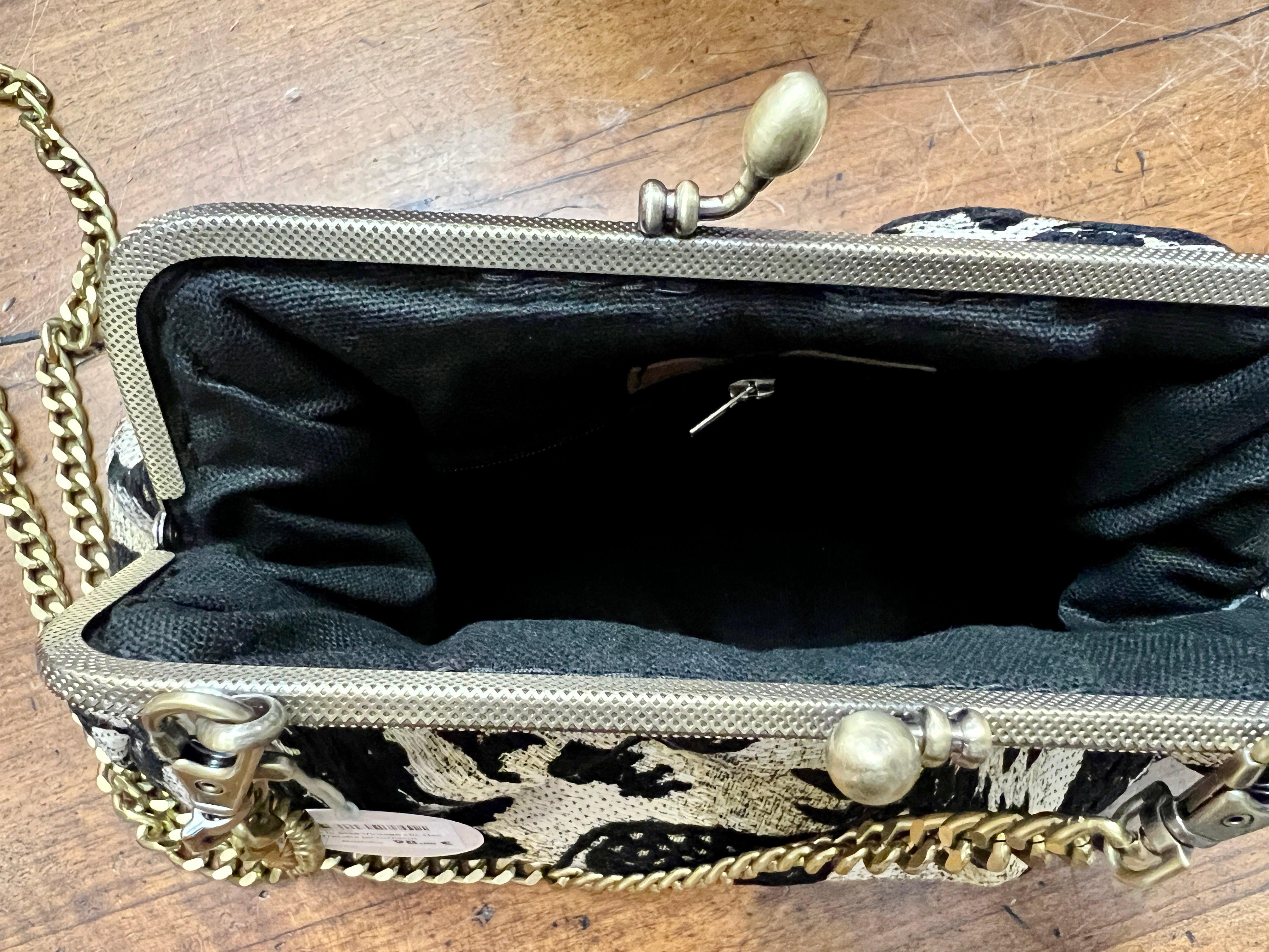 Borsa in Stile Vintage clic clac con Tracolla - Cappelleria Bacca