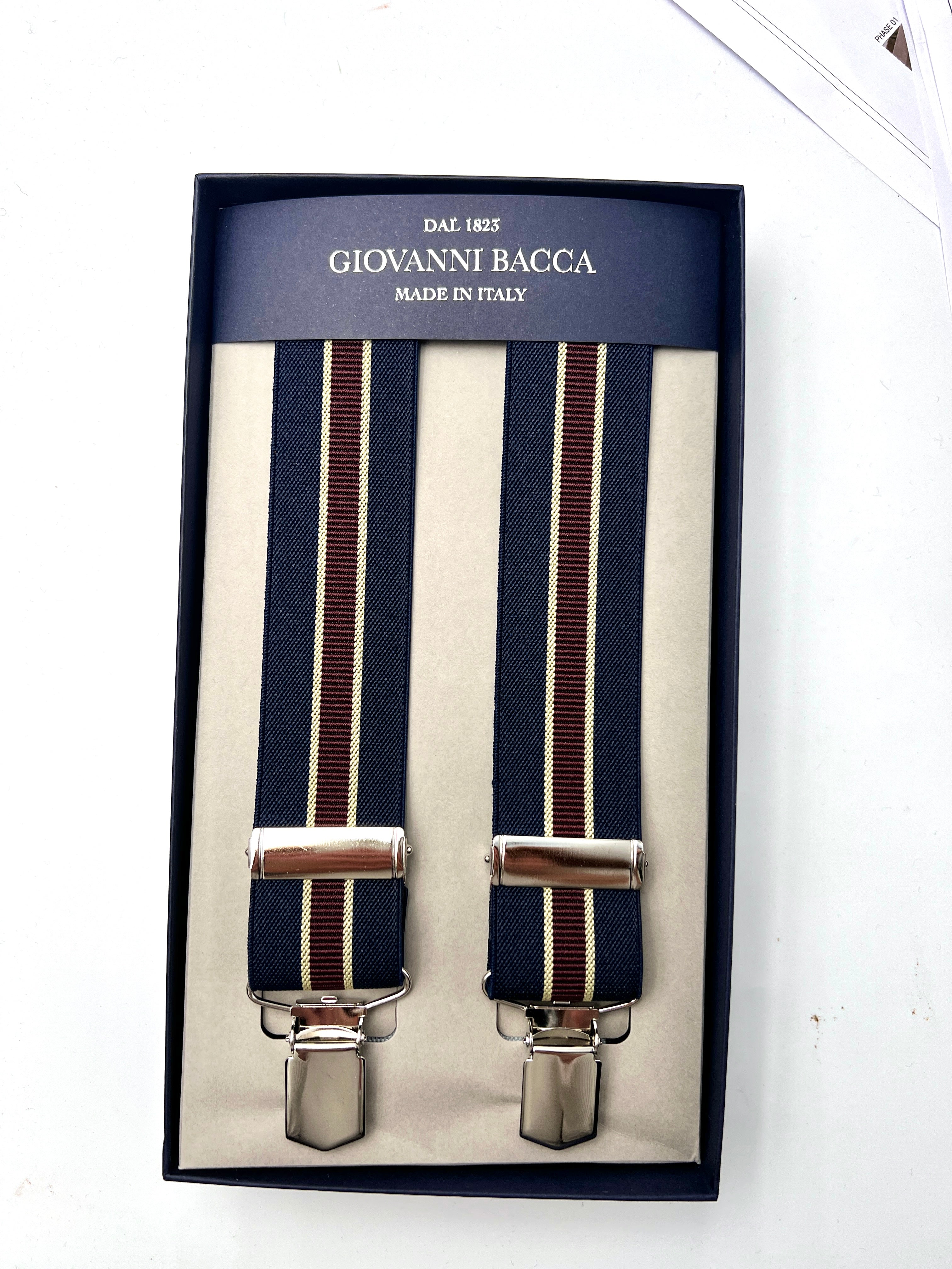 Bretelle Larghe Elastiche Regimental - Cappelleria Bacca
