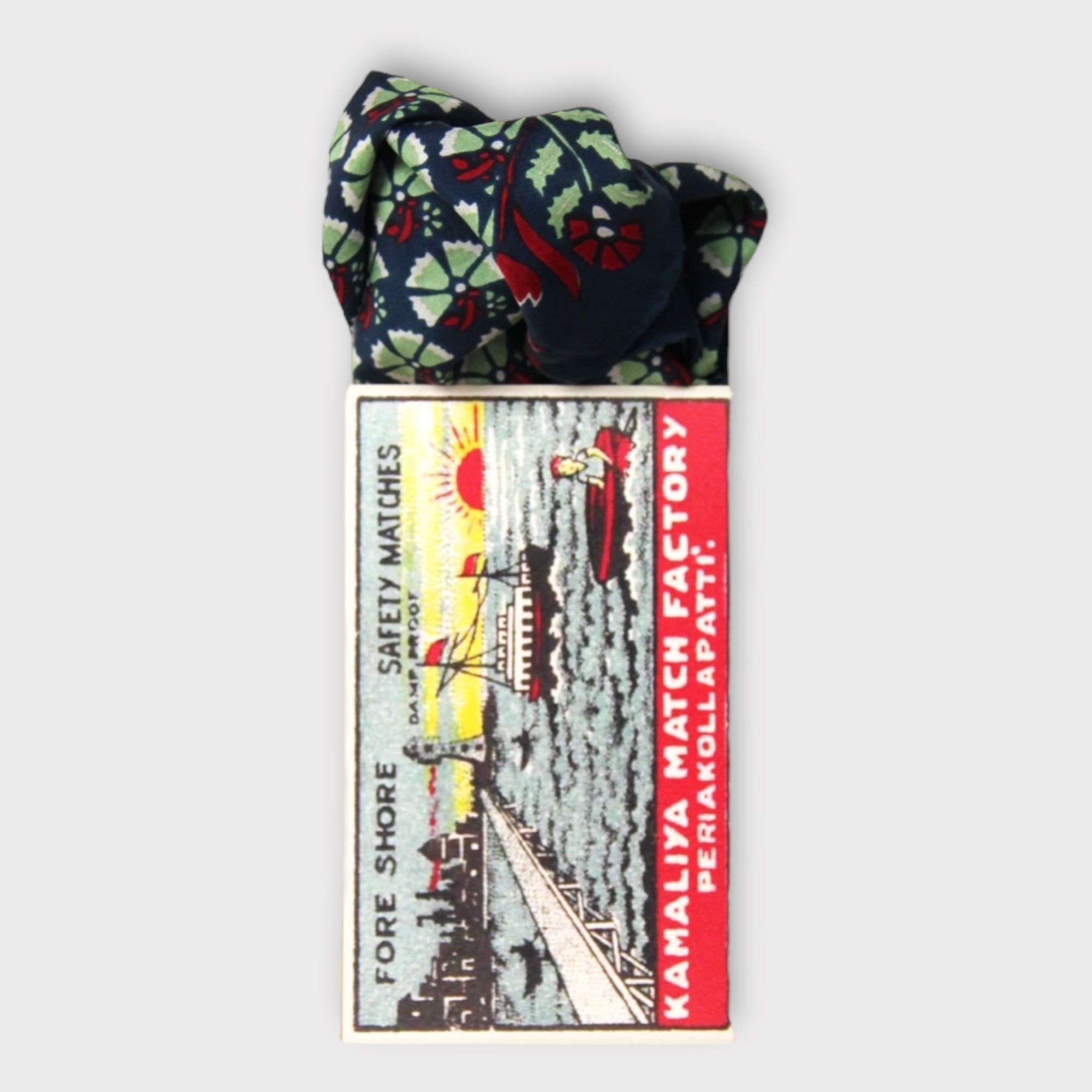 Foulard In Pura Seta 50 x 50 cm Augustine In Scatola Vintage - Cappelleria Bacca