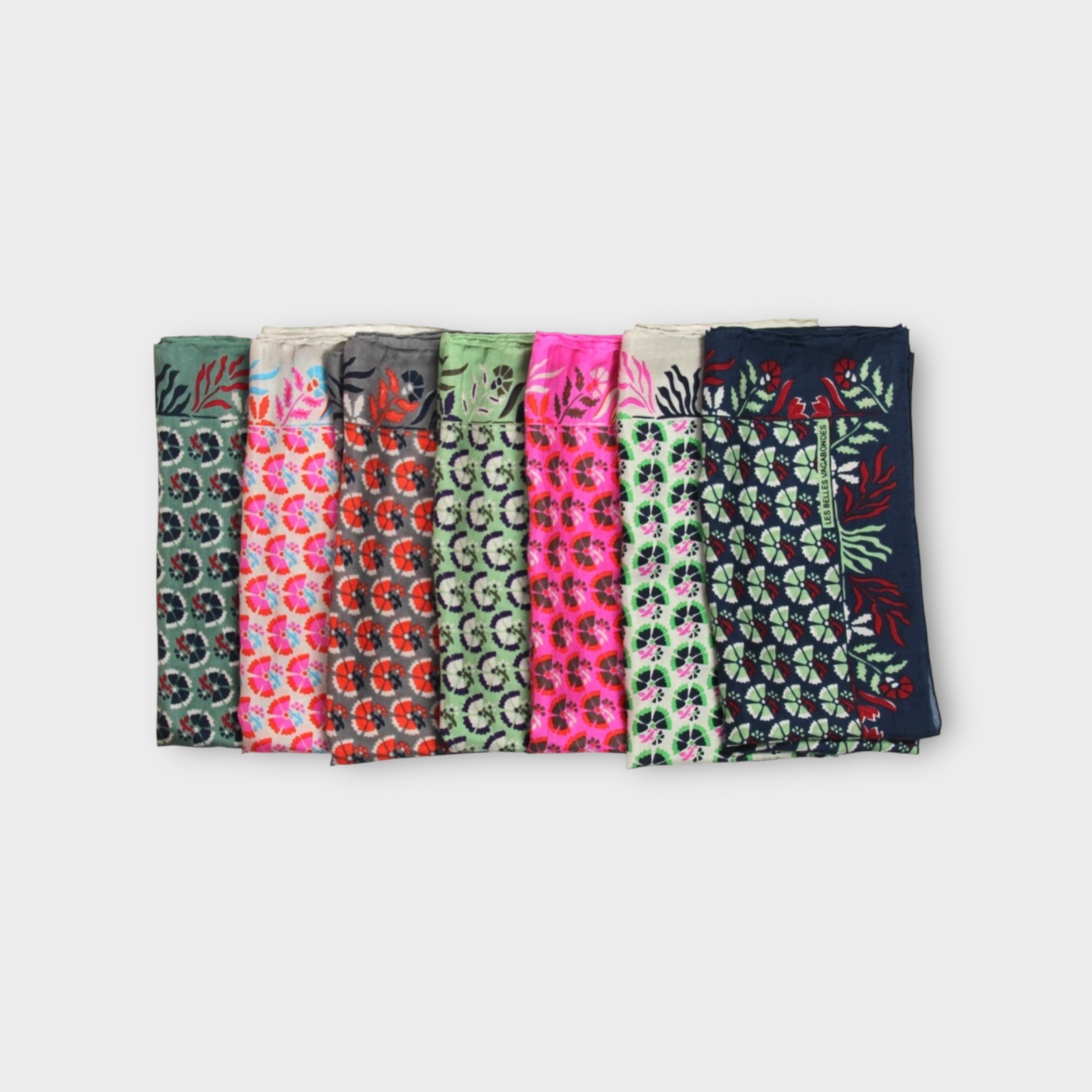 Foulard In Pura Seta 50 x 50 cm Natasha In Scatola Vintage - Cappelleria Bacca