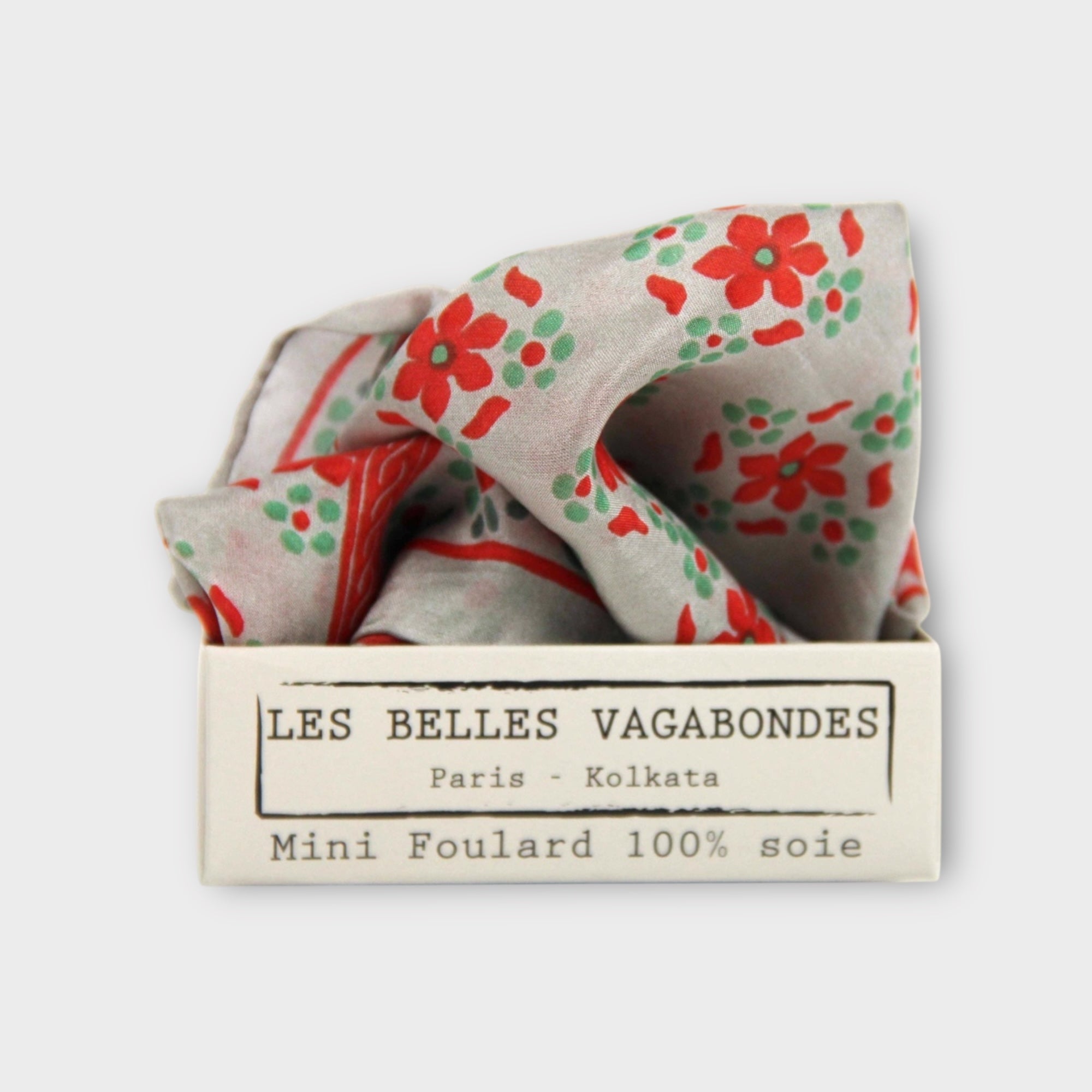 Foulard In Pura Seta 50 x 50 cm Natasha In Scatola Vintage - Cappelleria Bacca