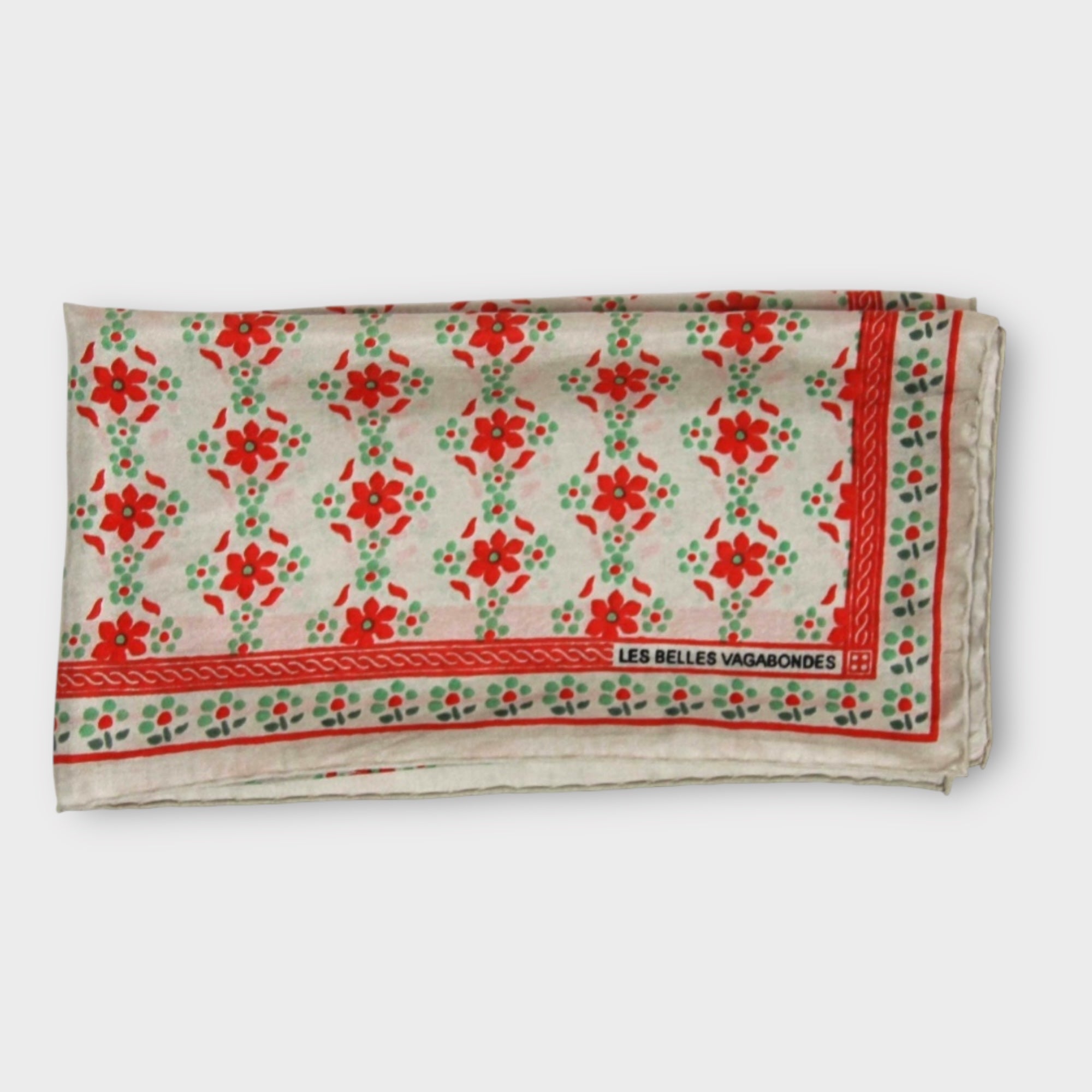 Foulard In Pura Seta 50 x 50 cm Natasha In Scatola Vintage - Cappelleria Bacca