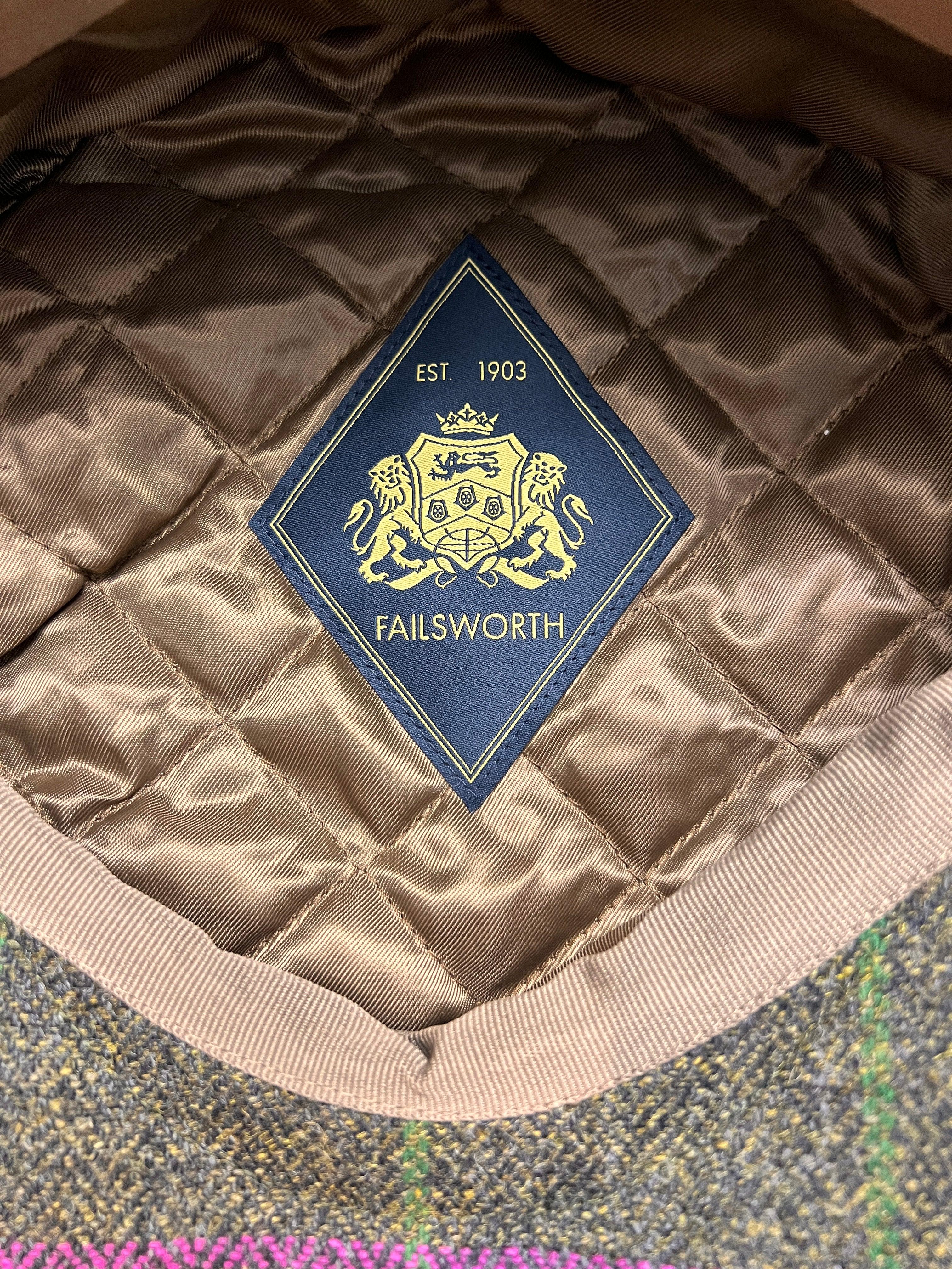 Coppola inglese in tweed impermeabile Failsworth - Cappelleria Bacca