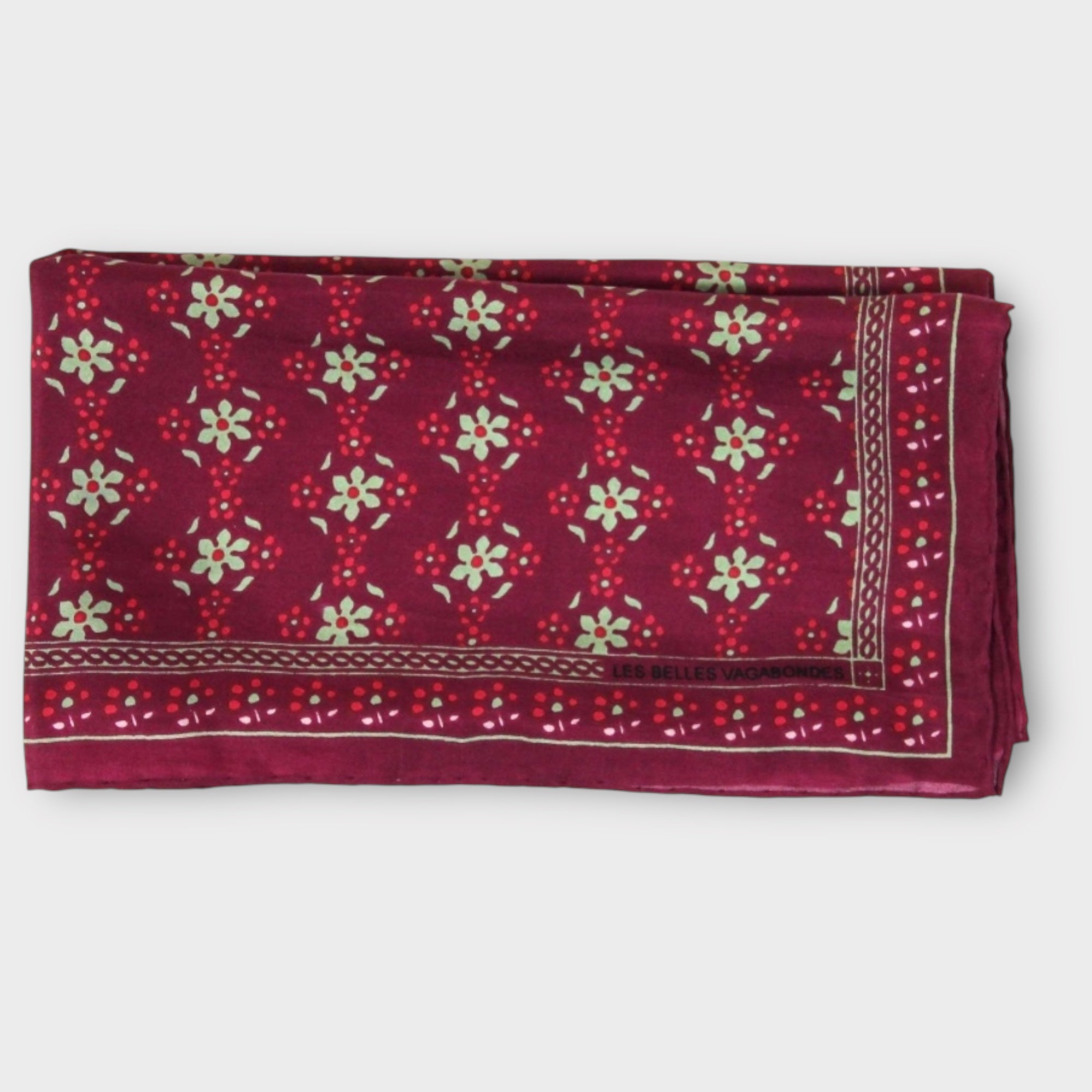 Foulard In Pura Seta 50 x 50 cm Natasha In Scatola Vintage - Cappelleria Bacca