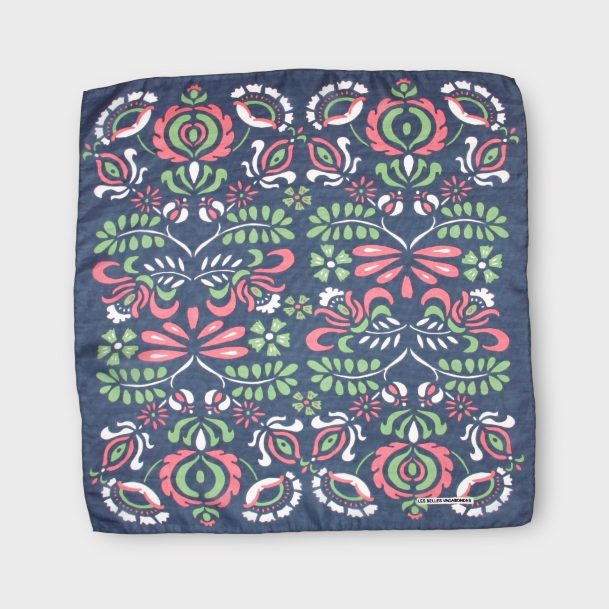 Foulard In Pura Seta 50 x 50 cm Yulia In Scatola Vintage - Cappelleria Bacca