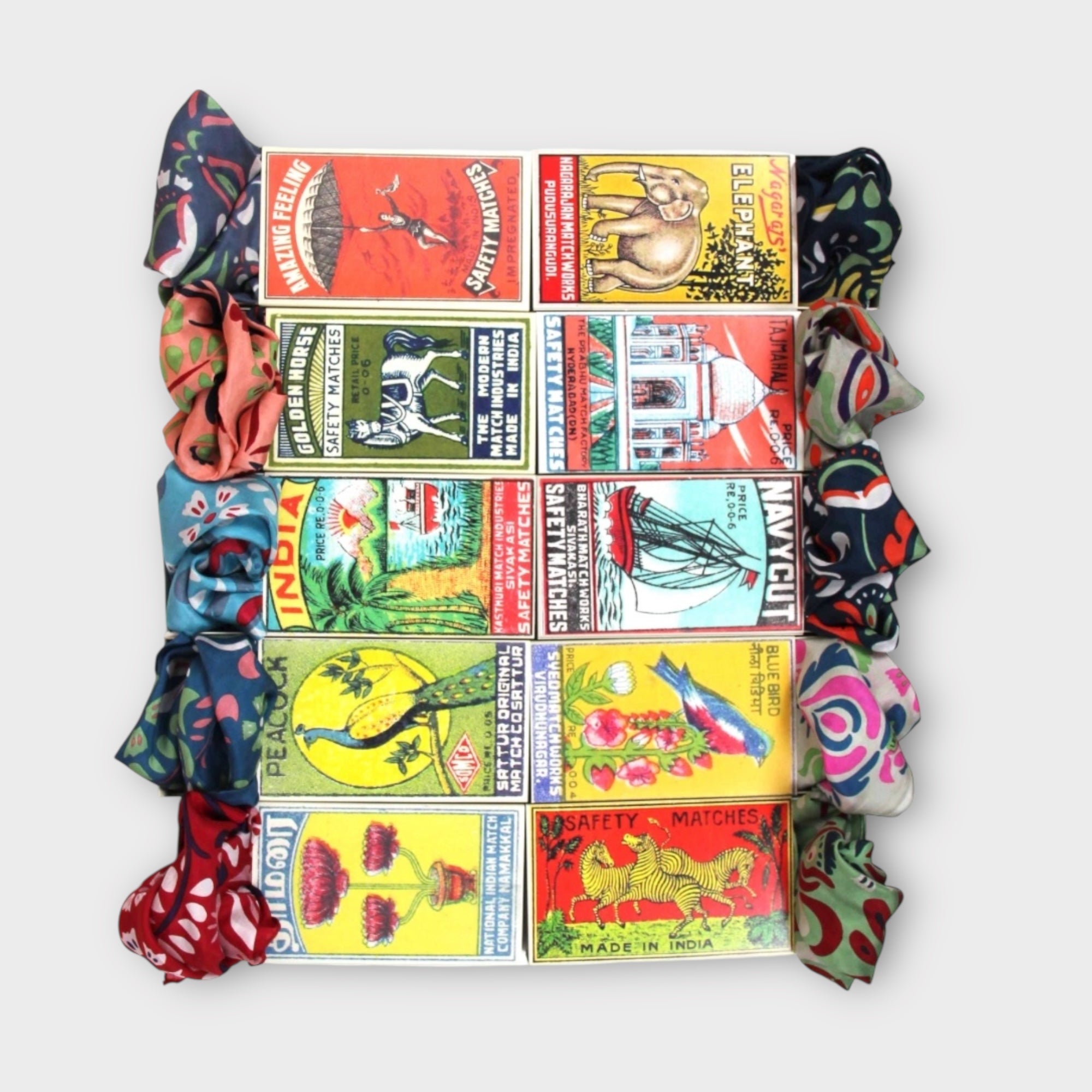 Foulard In Pura Seta 50 x 50 cm Yulia In Scatola Vintage - Cappelleria Bacca