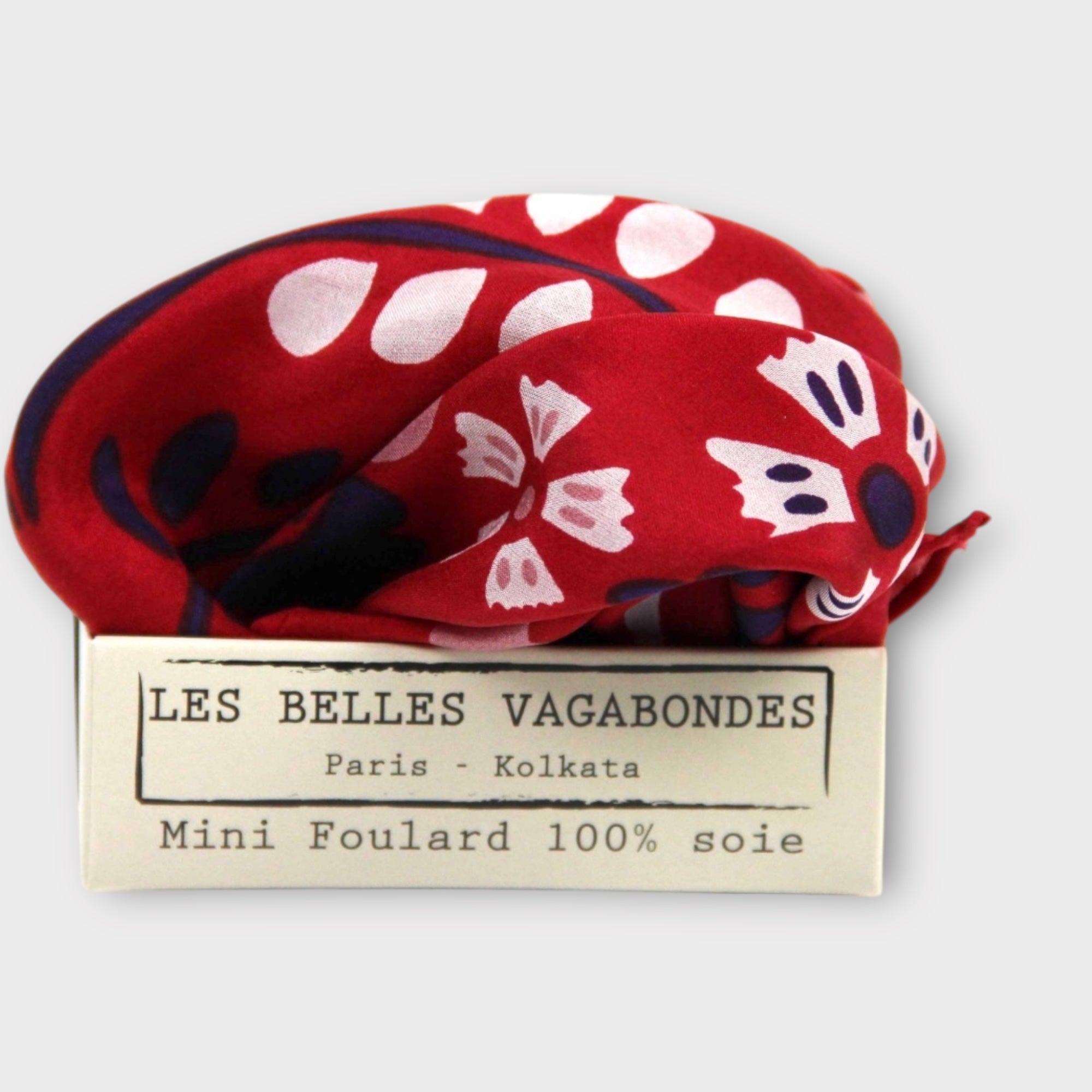 Foulard In Pura Seta 50 x 50 cm Yulia In Scatola Vintage - Cappelleria Bacca
