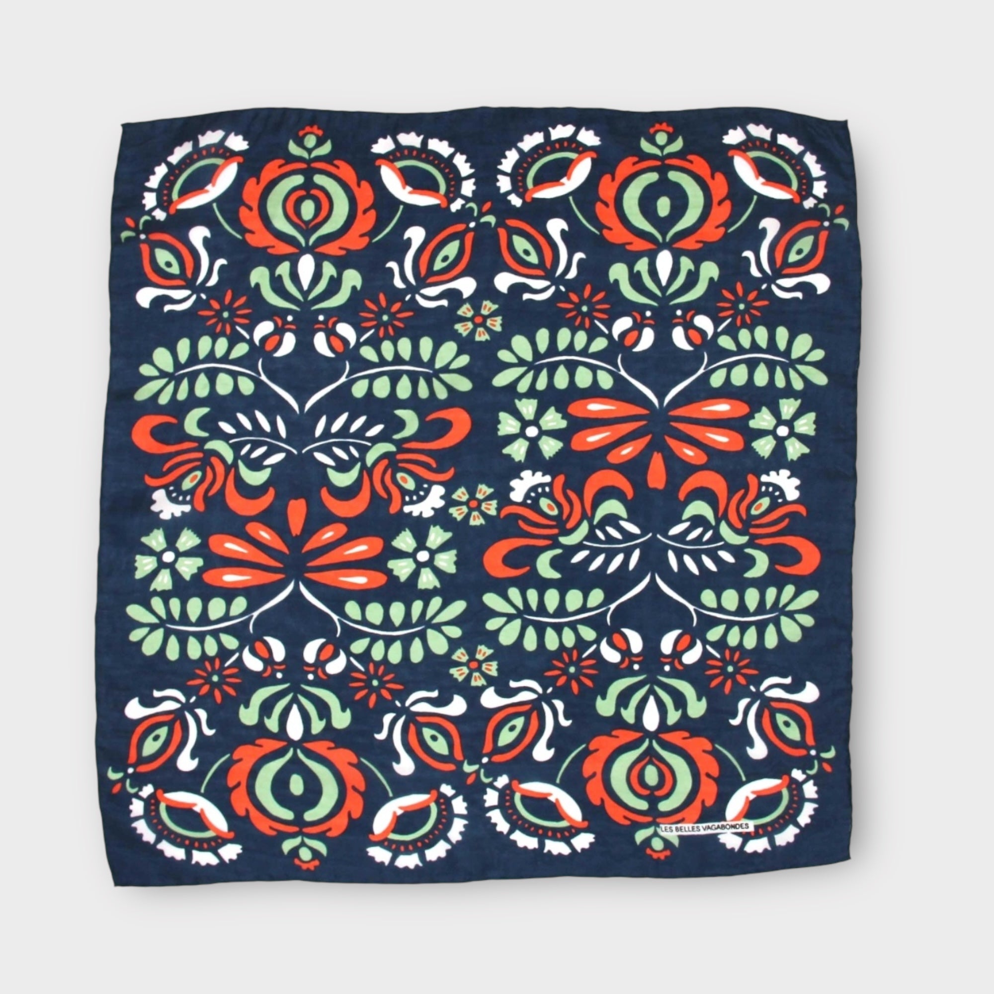 Foulard In Pura Seta 50 x 50 cm Yulia In Scatola Vintage - Cappelleria Bacca