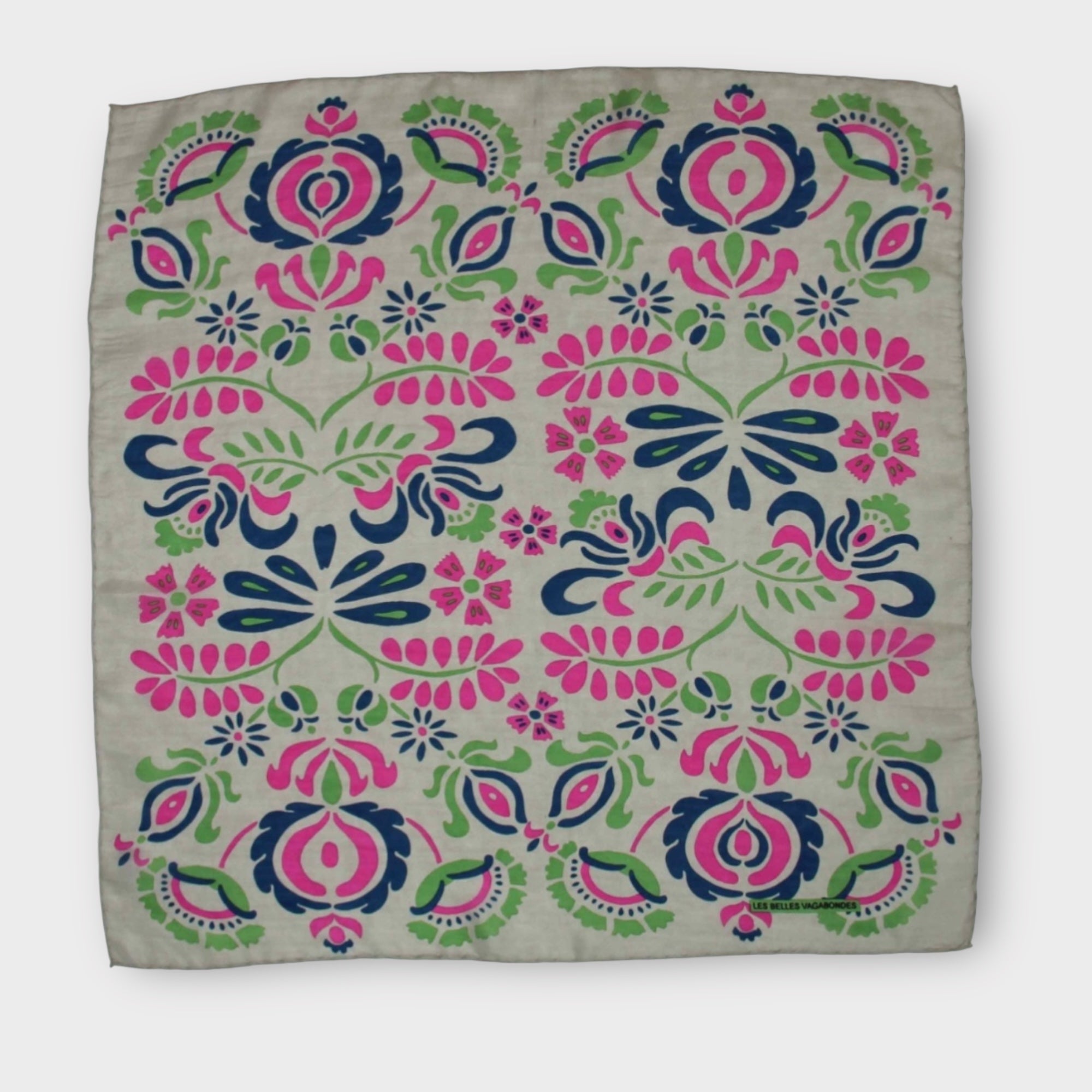 Foulard In Pura Seta 50 x 50 cm Yulia In Scatola Vintage - Cappelleria Bacca