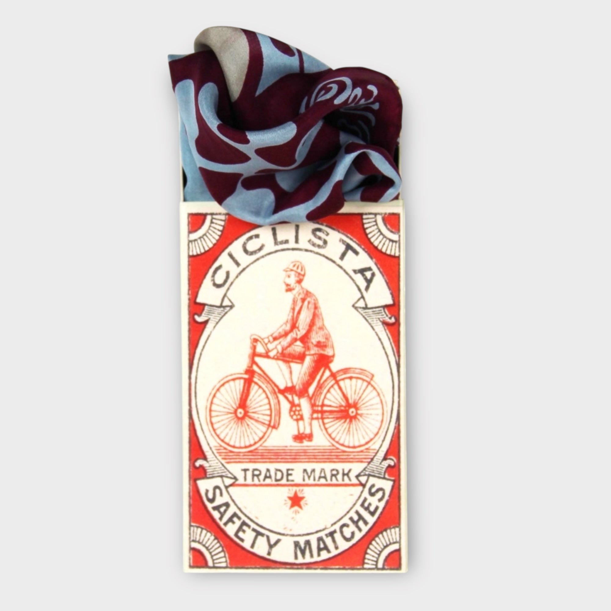 Foulard In Pura Seta 50 x 50 cm Arum In Scatola Vintage - Cappelleria Bacca