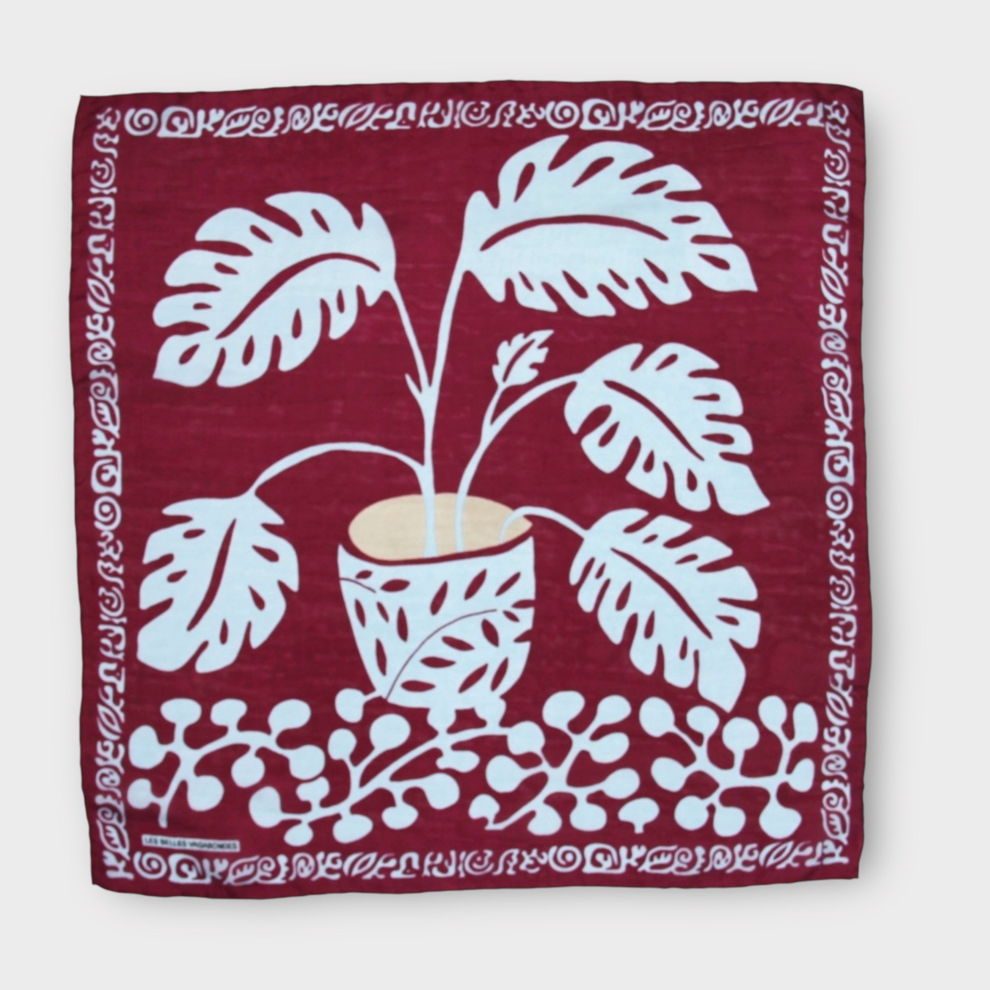 Foulard In Pura Seta 50 x 50 cm Arum In Scatola Vintage - Cappelleria Bacca