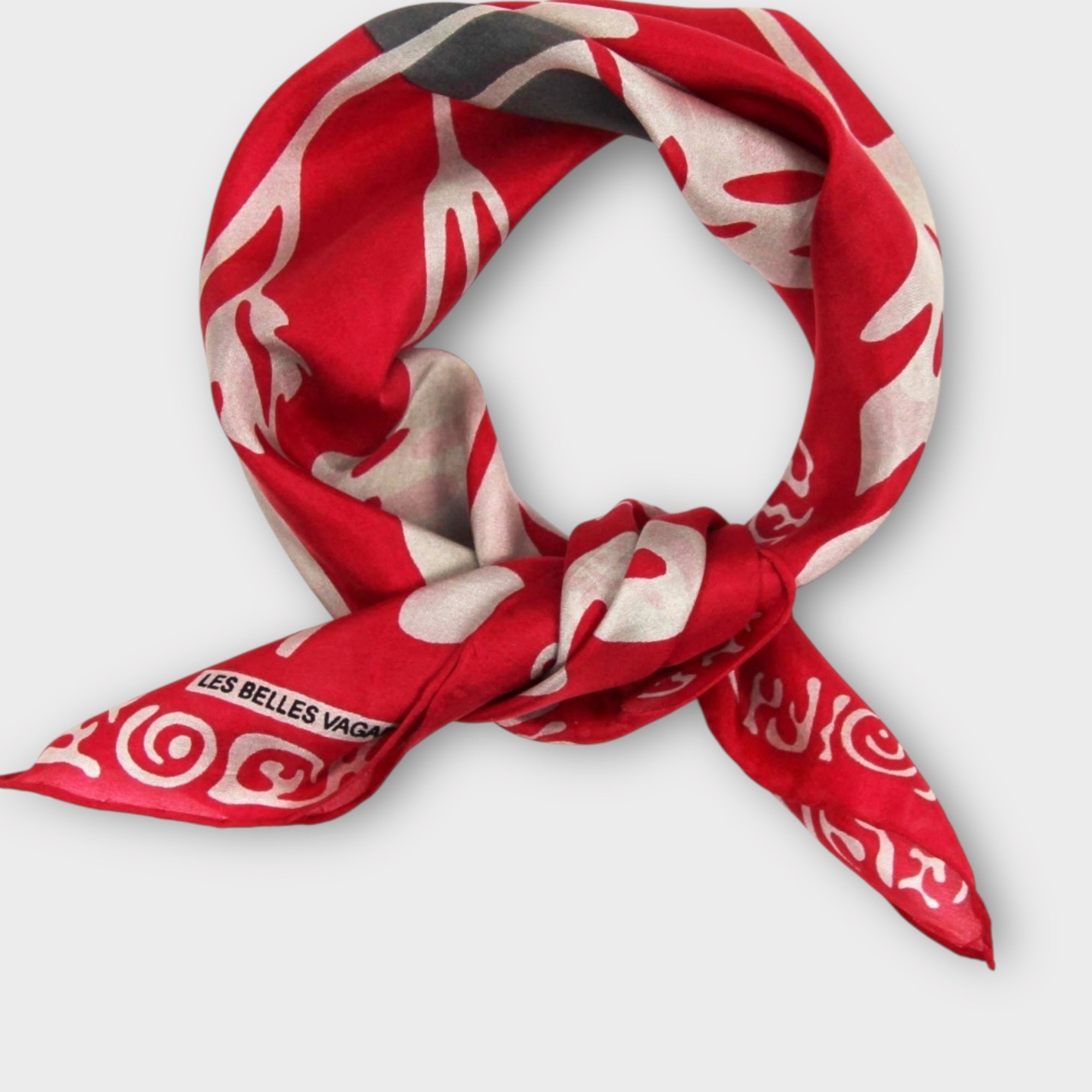 Foulard In Pura Seta 50 x 50 cm Arum In Scatola Vintage - Cappelleria Bacca
