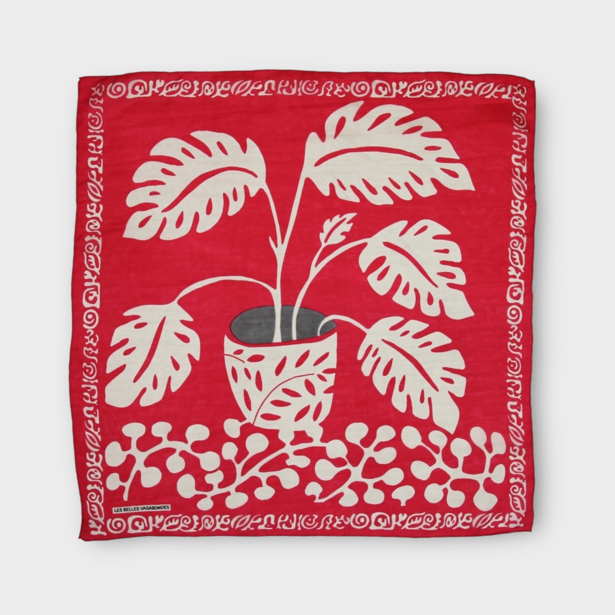 Foulard In Pura Seta 50 x 50 cm Arum In Scatola Vintage - Cappelleria Bacca