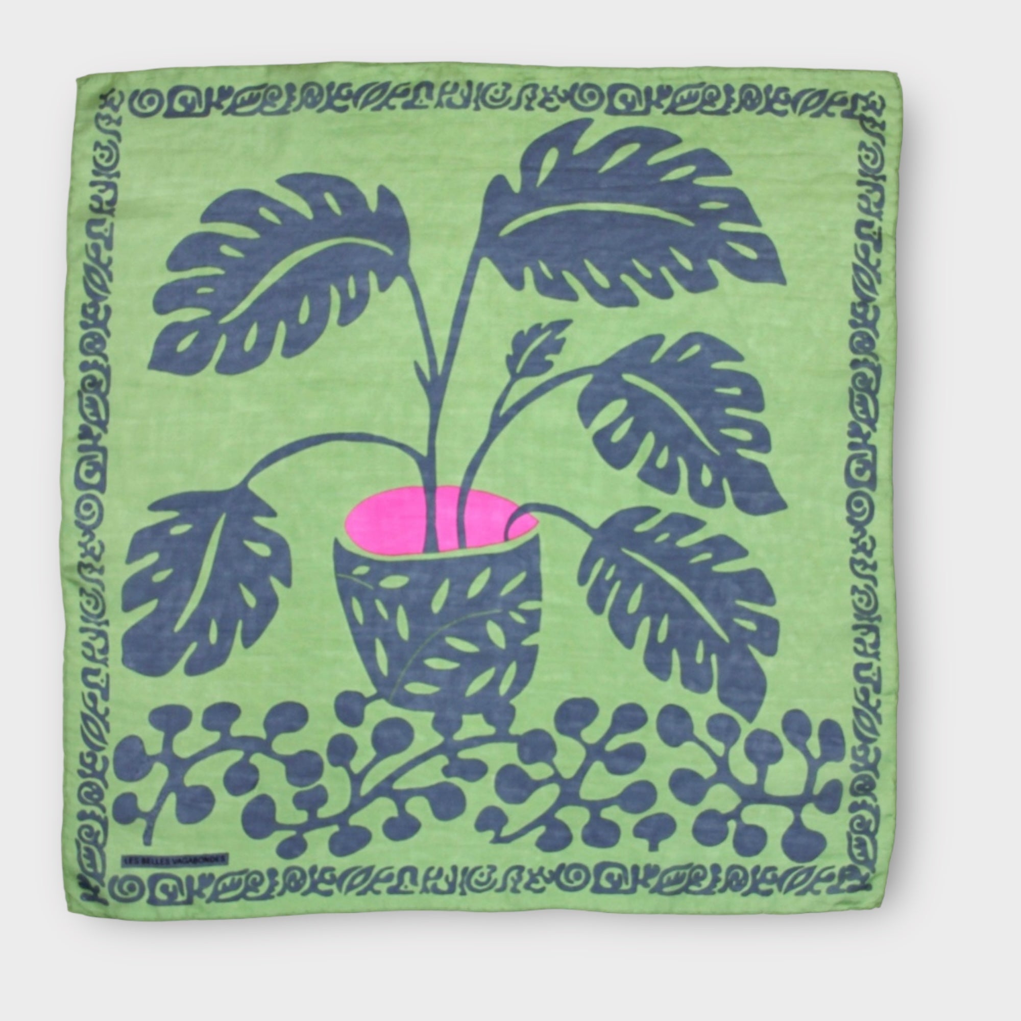 Foulard In Pura Seta 50 x 50 cm Arum In Scatola Vintage - Cappelleria Bacca