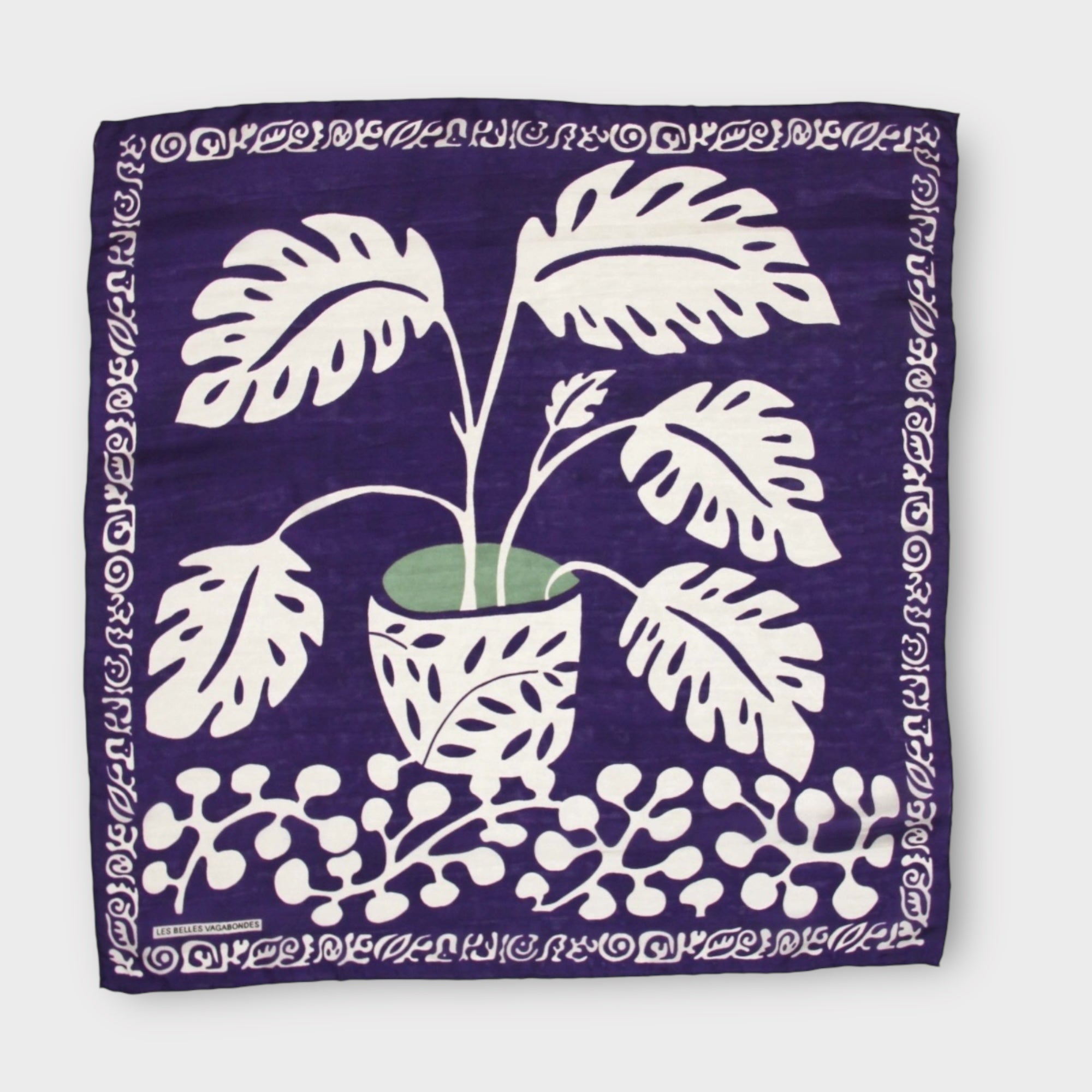 Foulard In Pura Seta 50 x 50 cm Arum In Scatola Vintage - Cappelleria Bacca