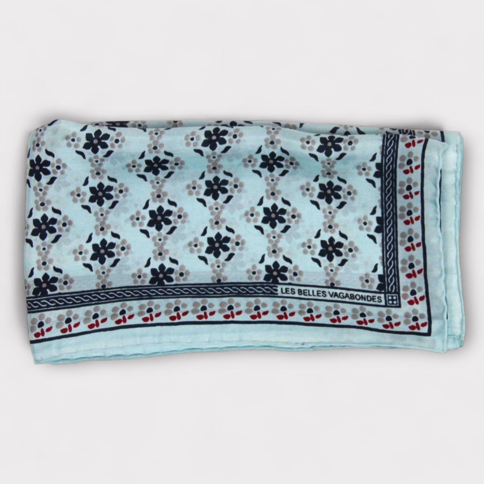 Foulard In Pura Seta 50 x 50 cm Natasha In Scatola Vintage - Cappelleria Bacca
