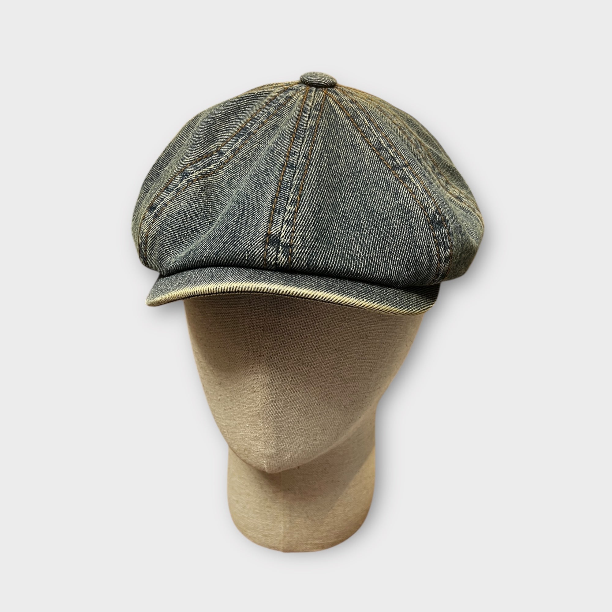 Coppola Irlandese 8 Spicchi Hatteras Denim Distressed Vintage Stetson - Cappelleria Bacca