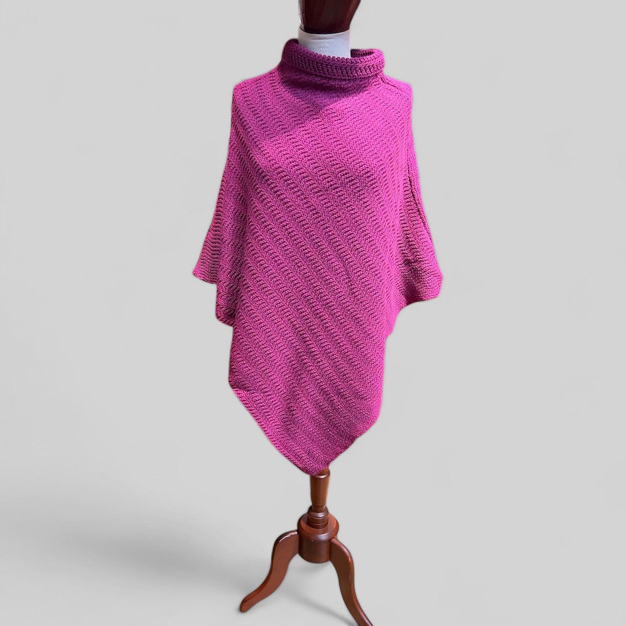 Poncho In lana Lavorata - Cappelleria Bacca