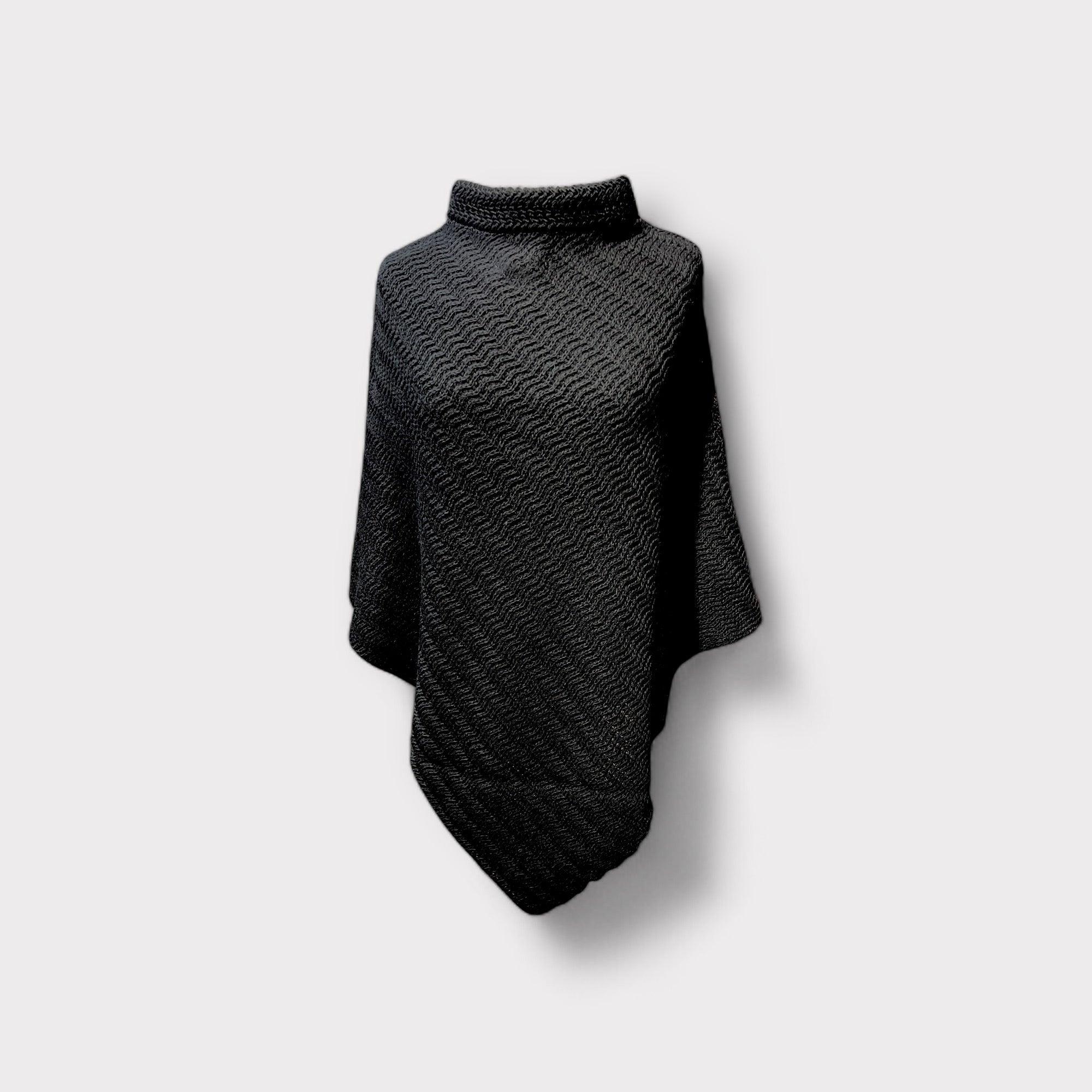 Poncho In lana Lavorata - Cappelleria Bacca