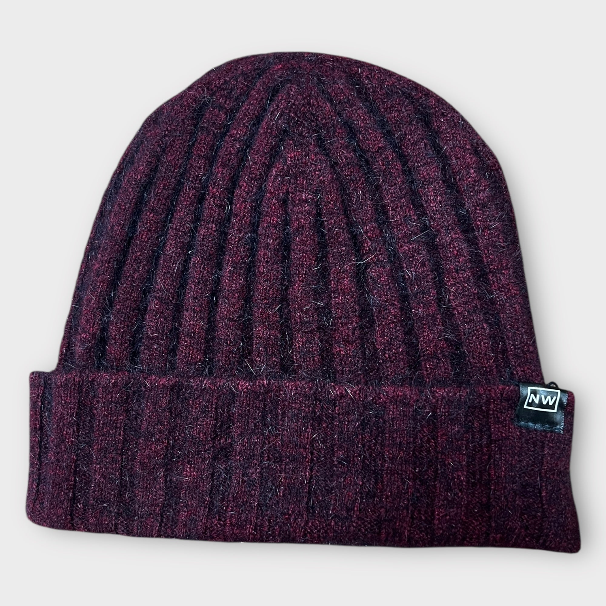 Berretto Unisex Con Risvolto A Coste Merino Possum Noble Wilde - Cappelleria Bacca