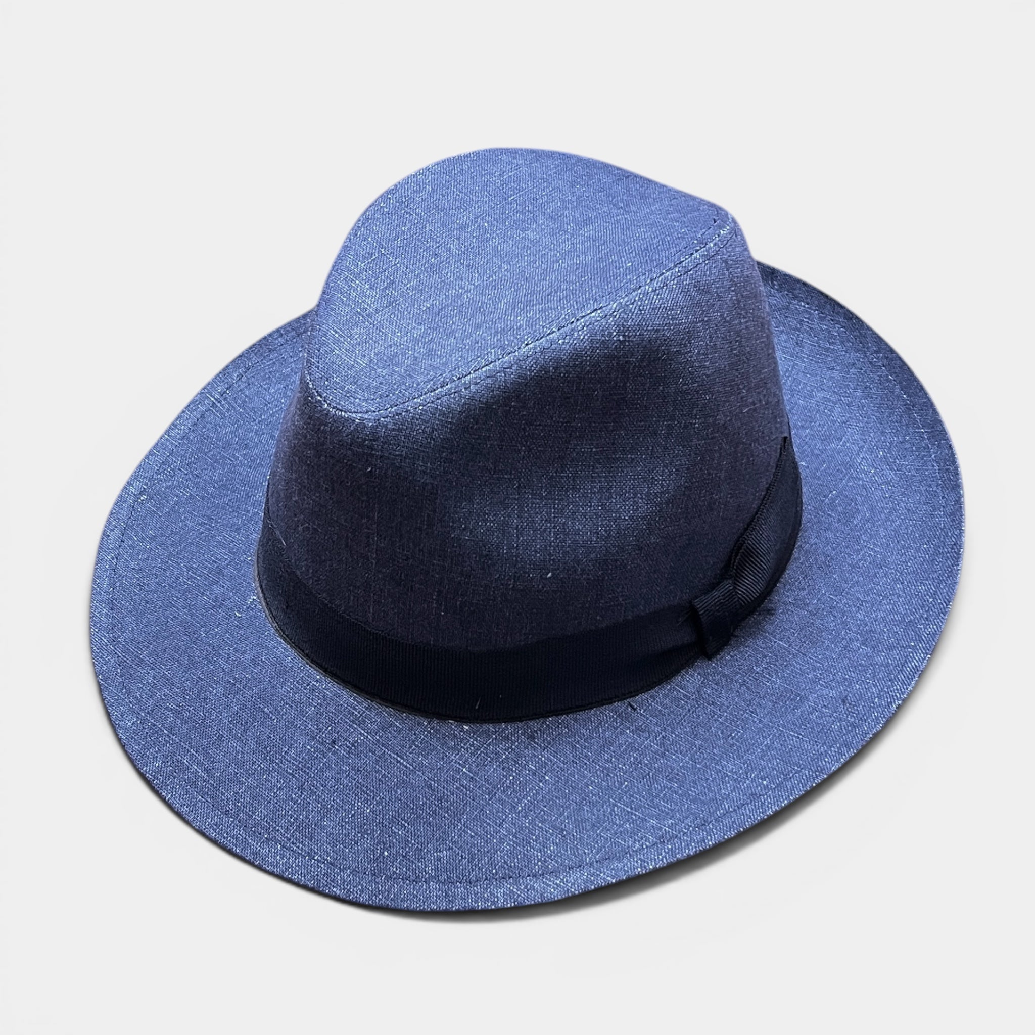 Cappello Fedora Estivo In Tessuto Lino - Cappelleria Bacca