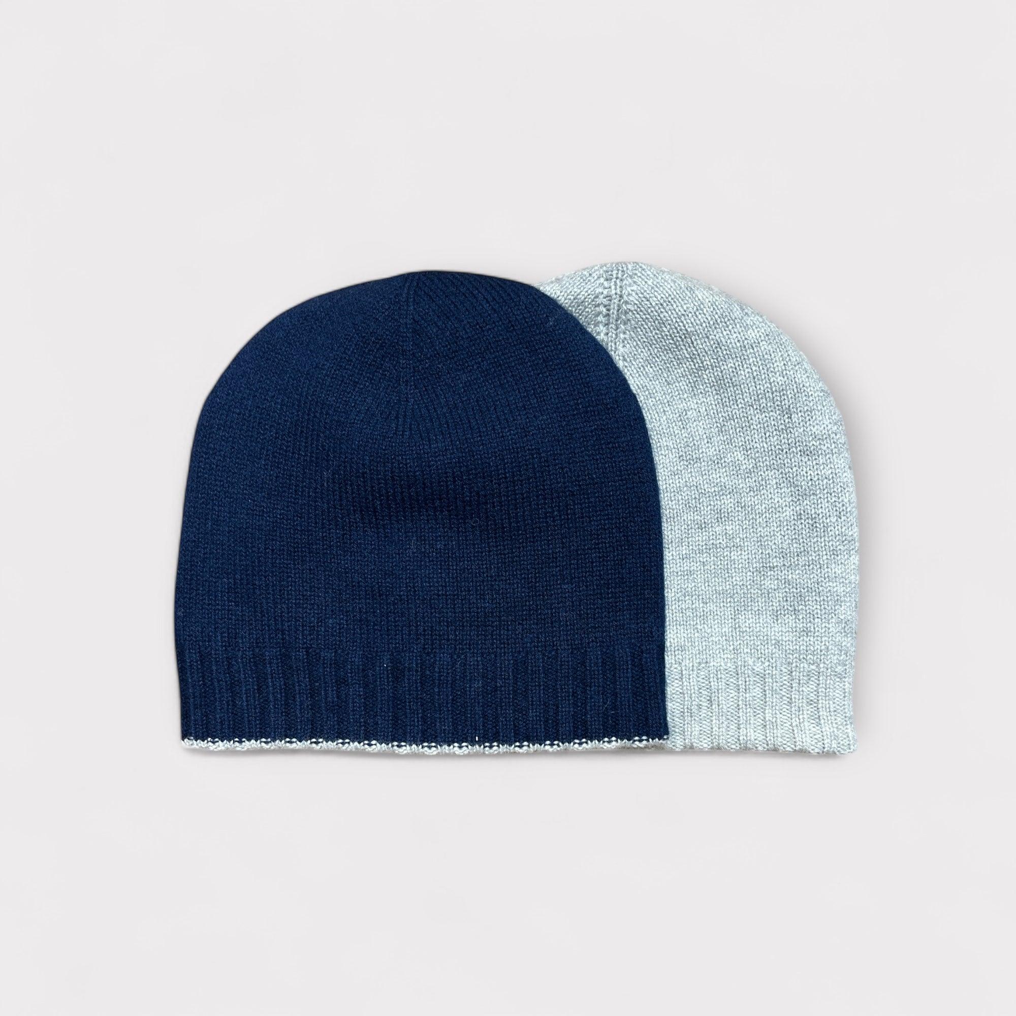 Berretto Reversibile puro Cashmere Riviera Cashmere - Cappelleria Bacca