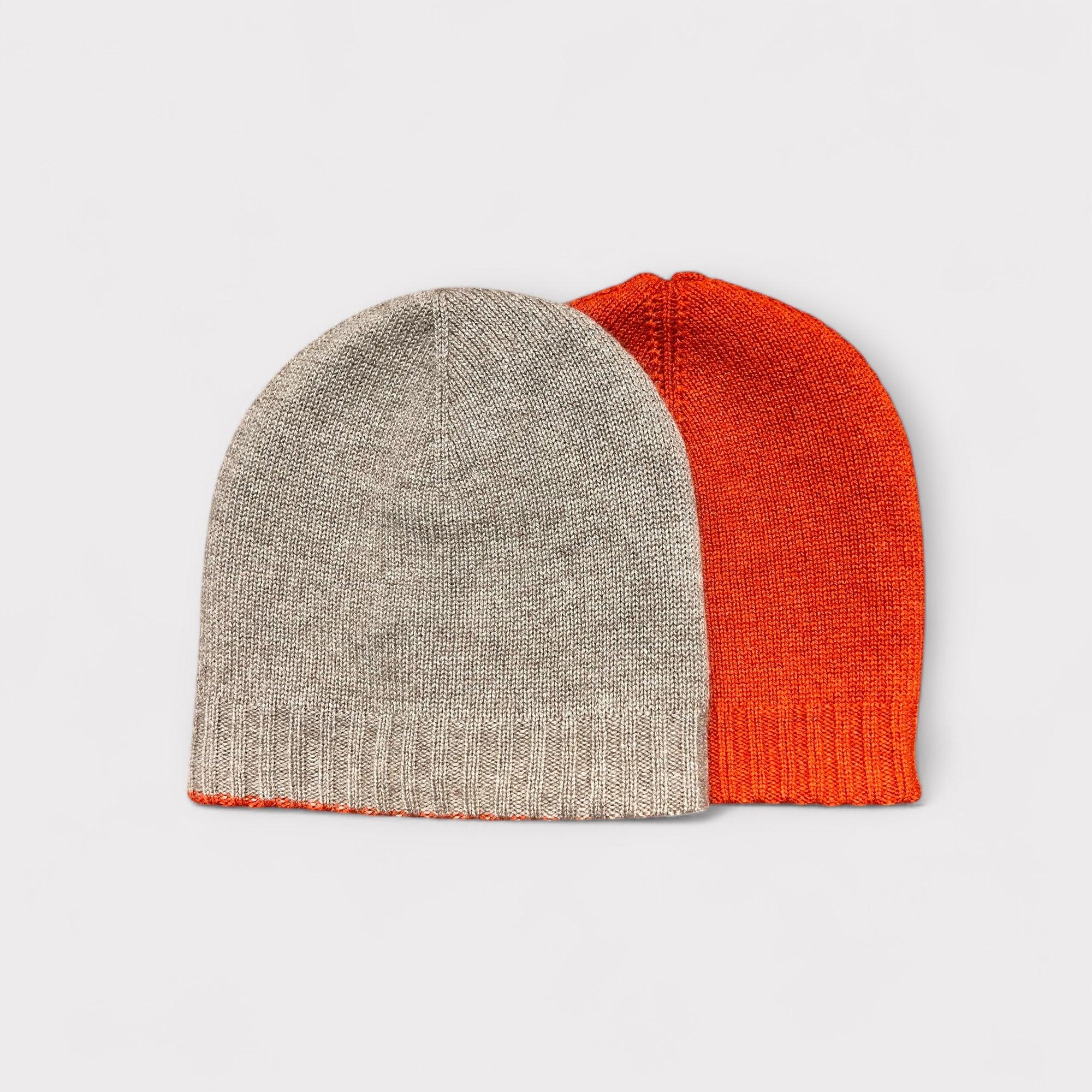 Berretto Reversibile puro Cashmere Riviera Cashmere - Cappelleria Bacca
