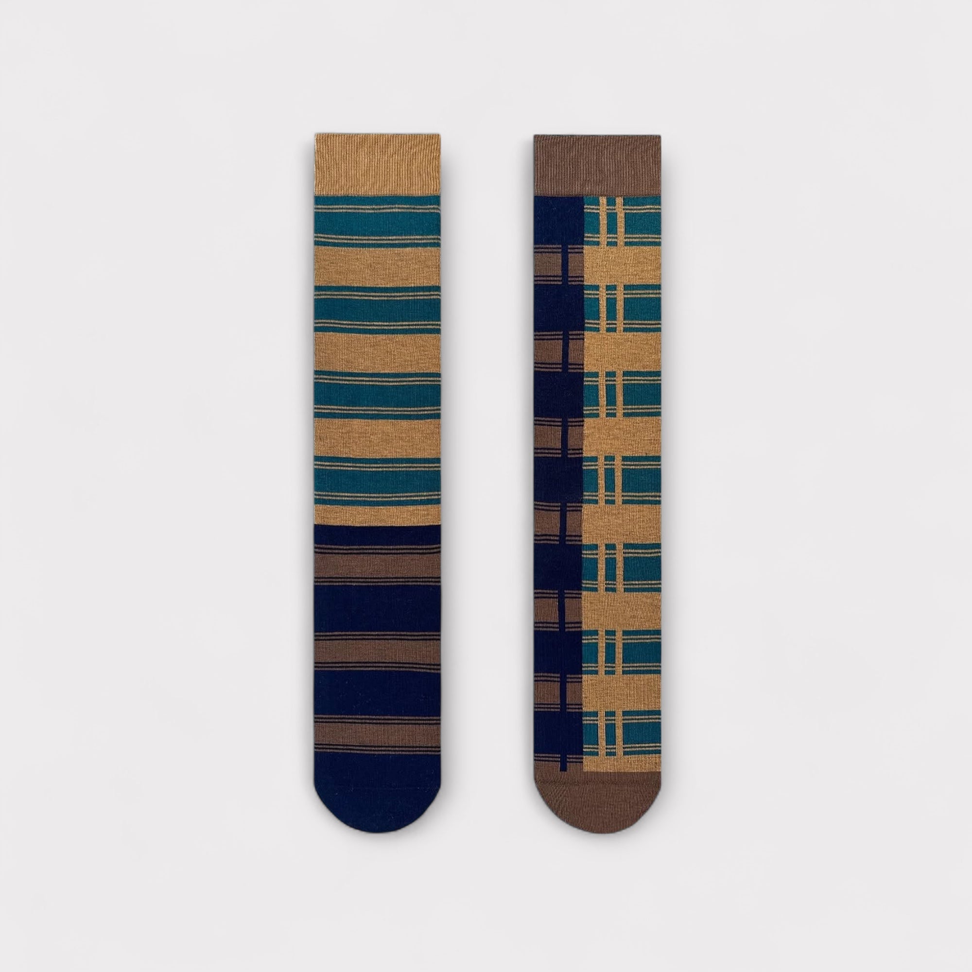 Calzini Spaiati Lunghi In Cotone Patch Patch - Cappelleria Bacca