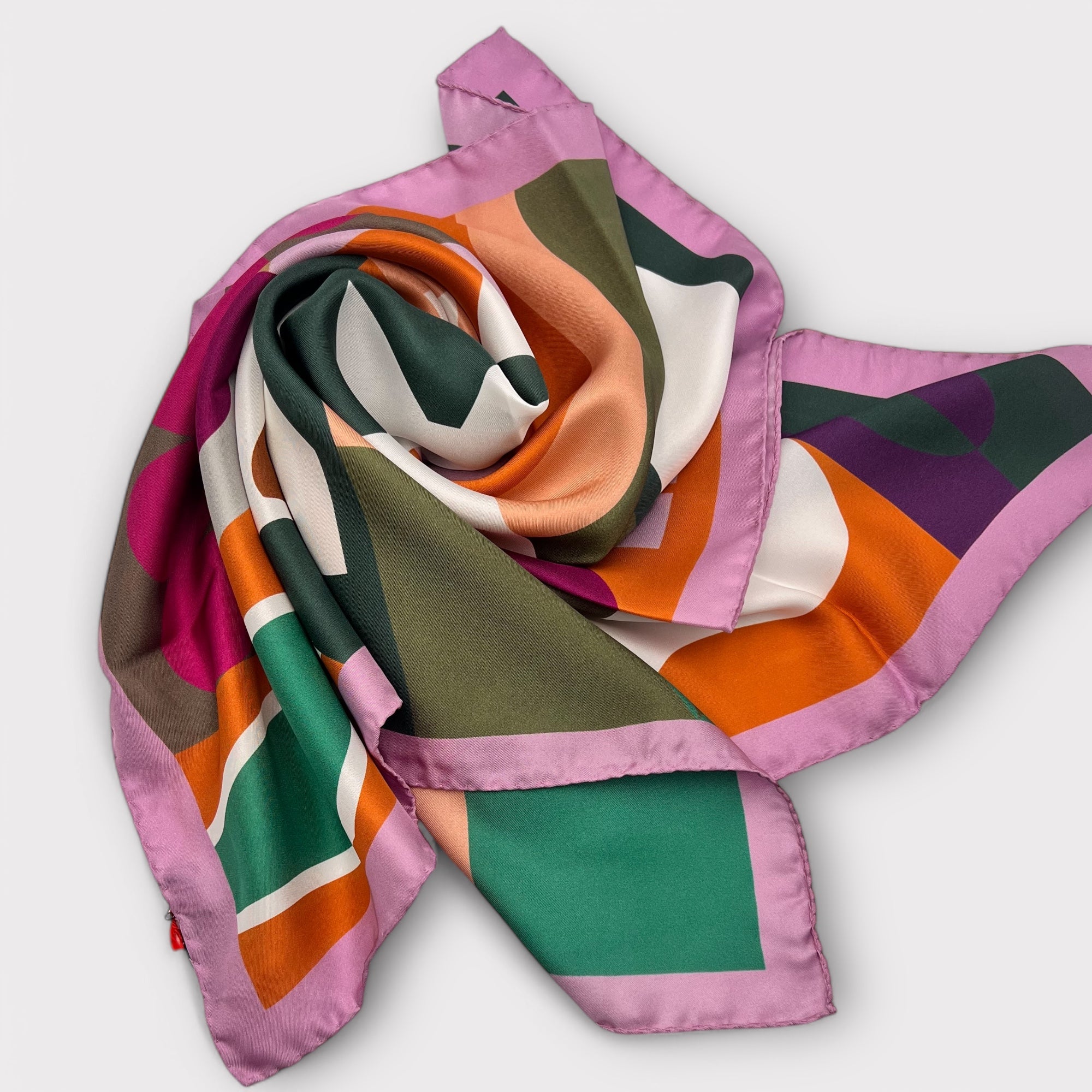 Foulard 70x70 cm in twill di pura seta - Cappelleria Bacca