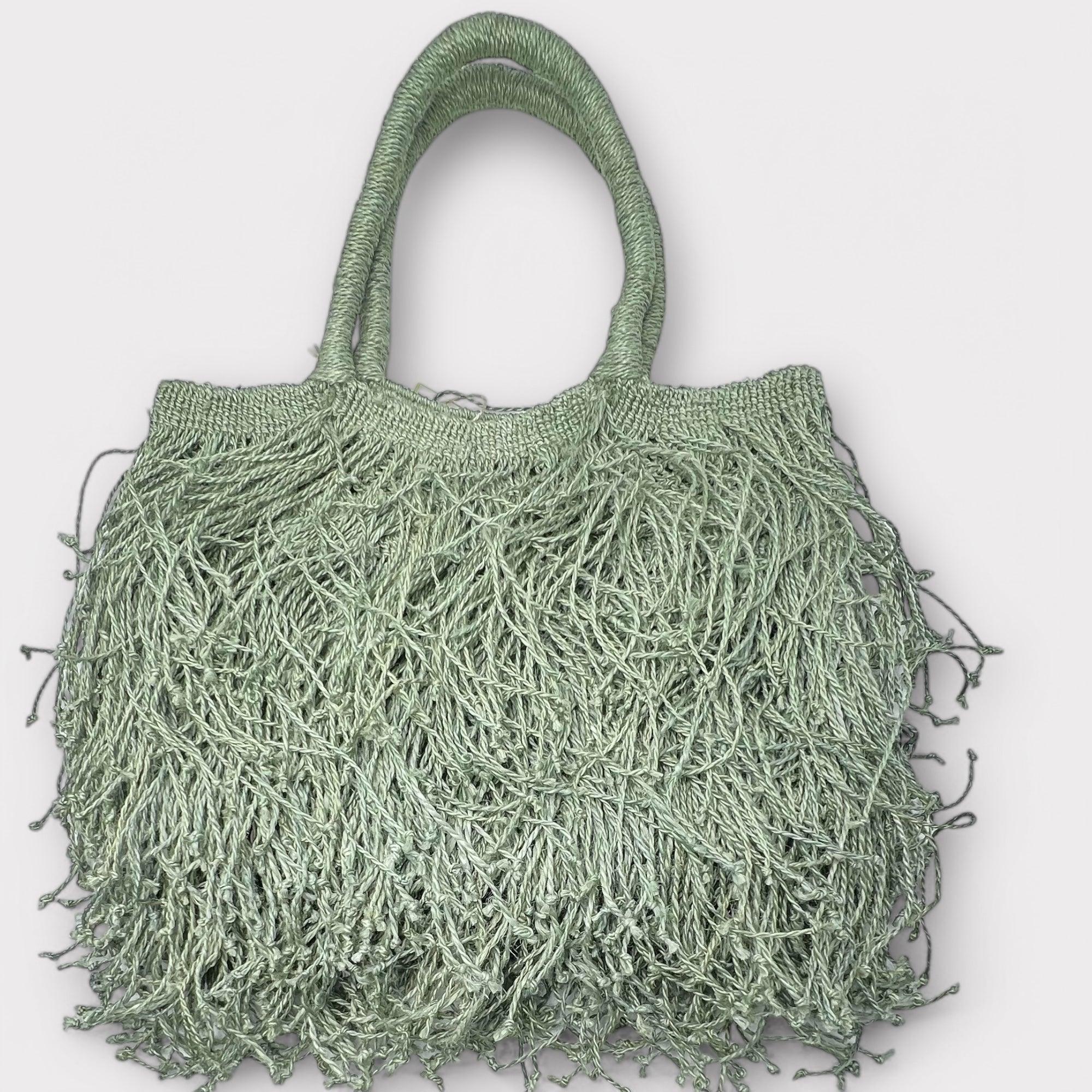 Borsa Frange in Juta  Macramè
