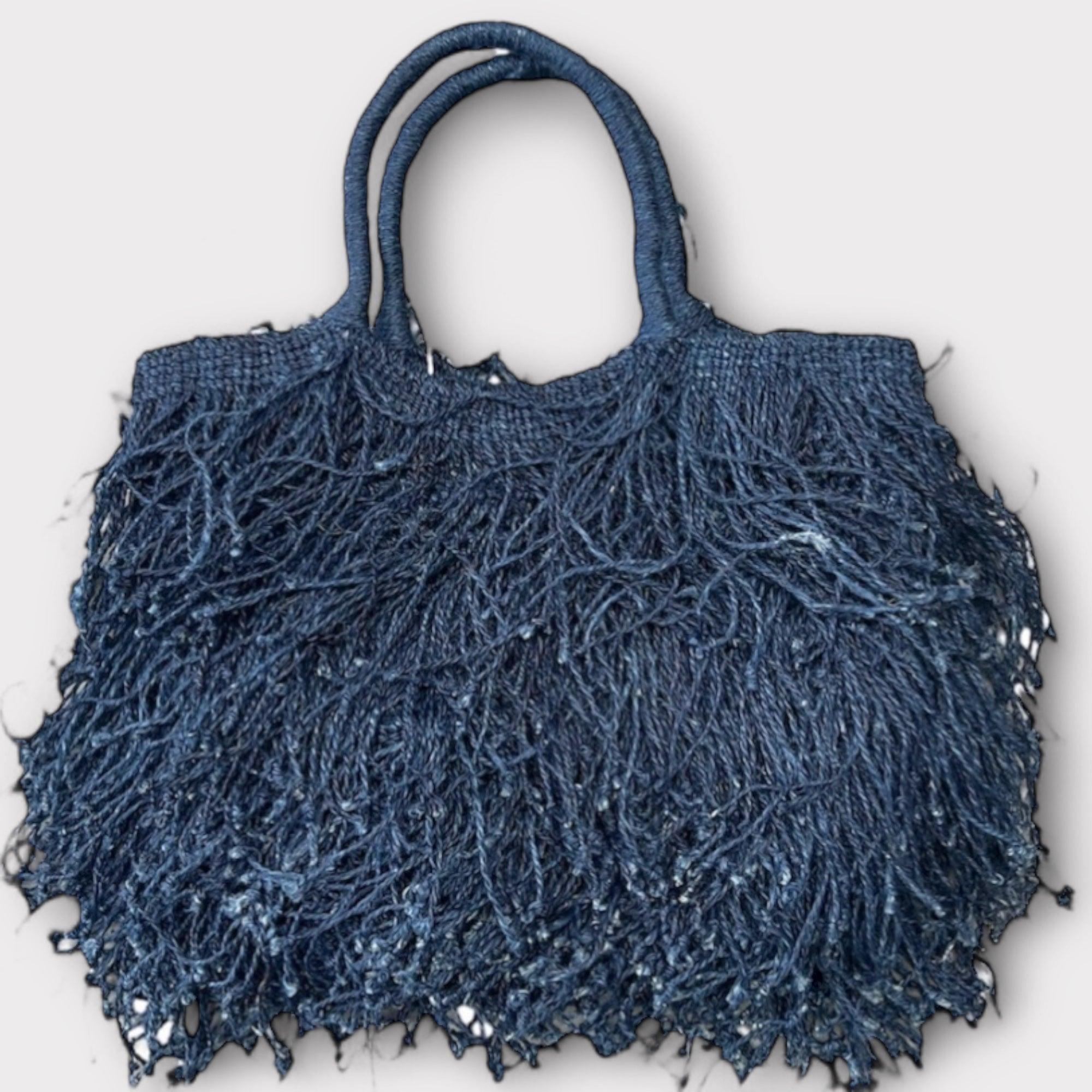 Borsa Frange in Juta  Macramè