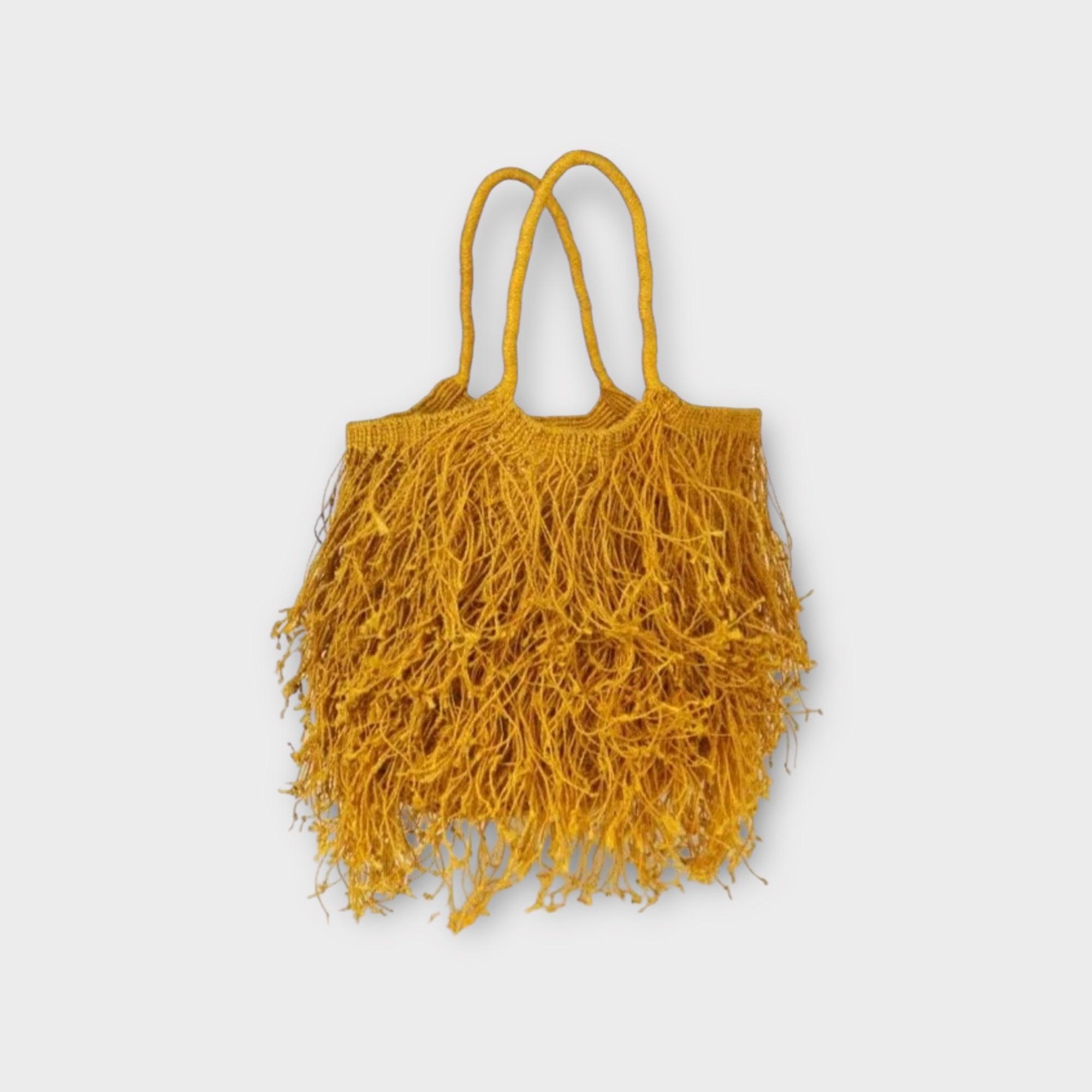 Borsa Frange in Juta  Macramè