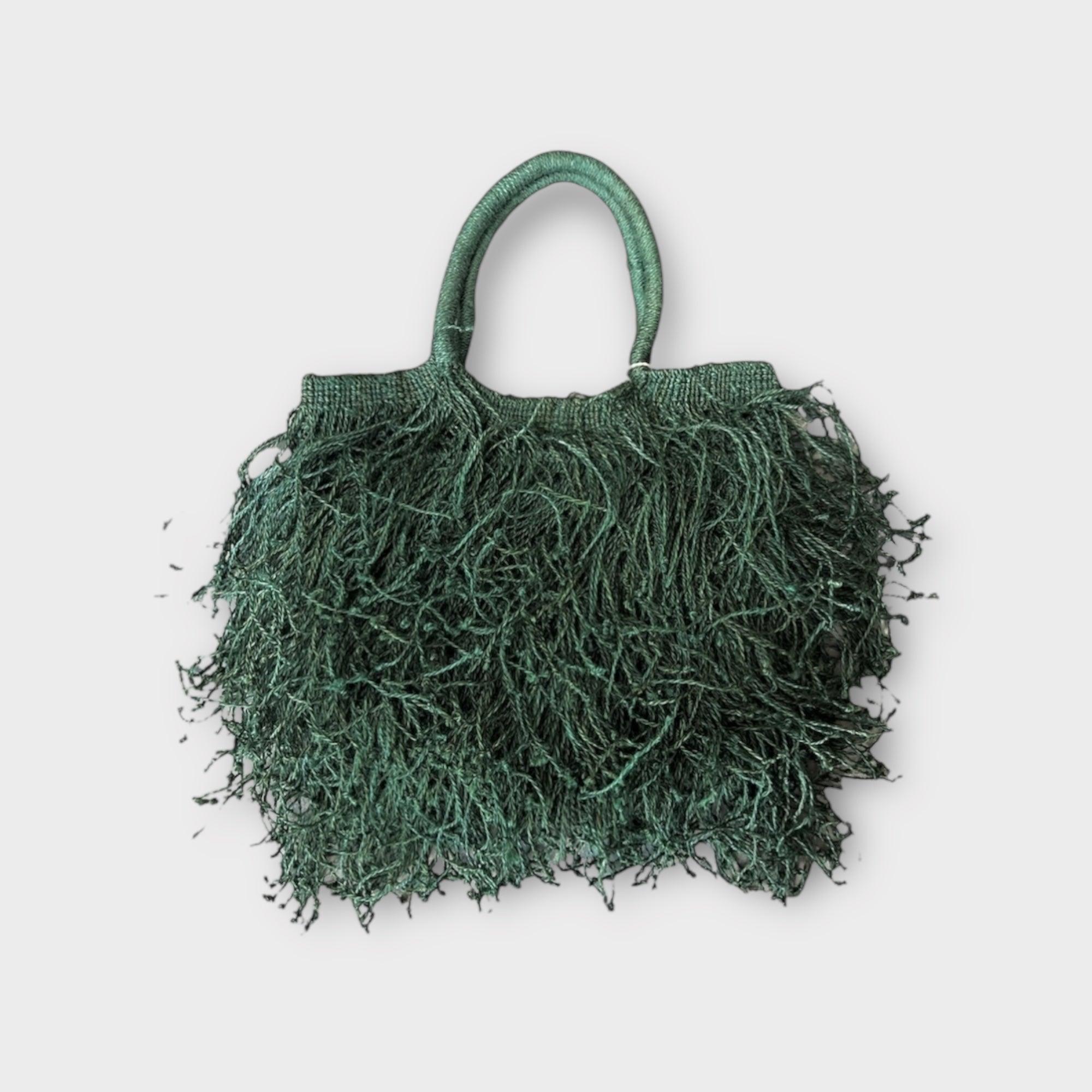 Borsa Frange in Juta  Macramè