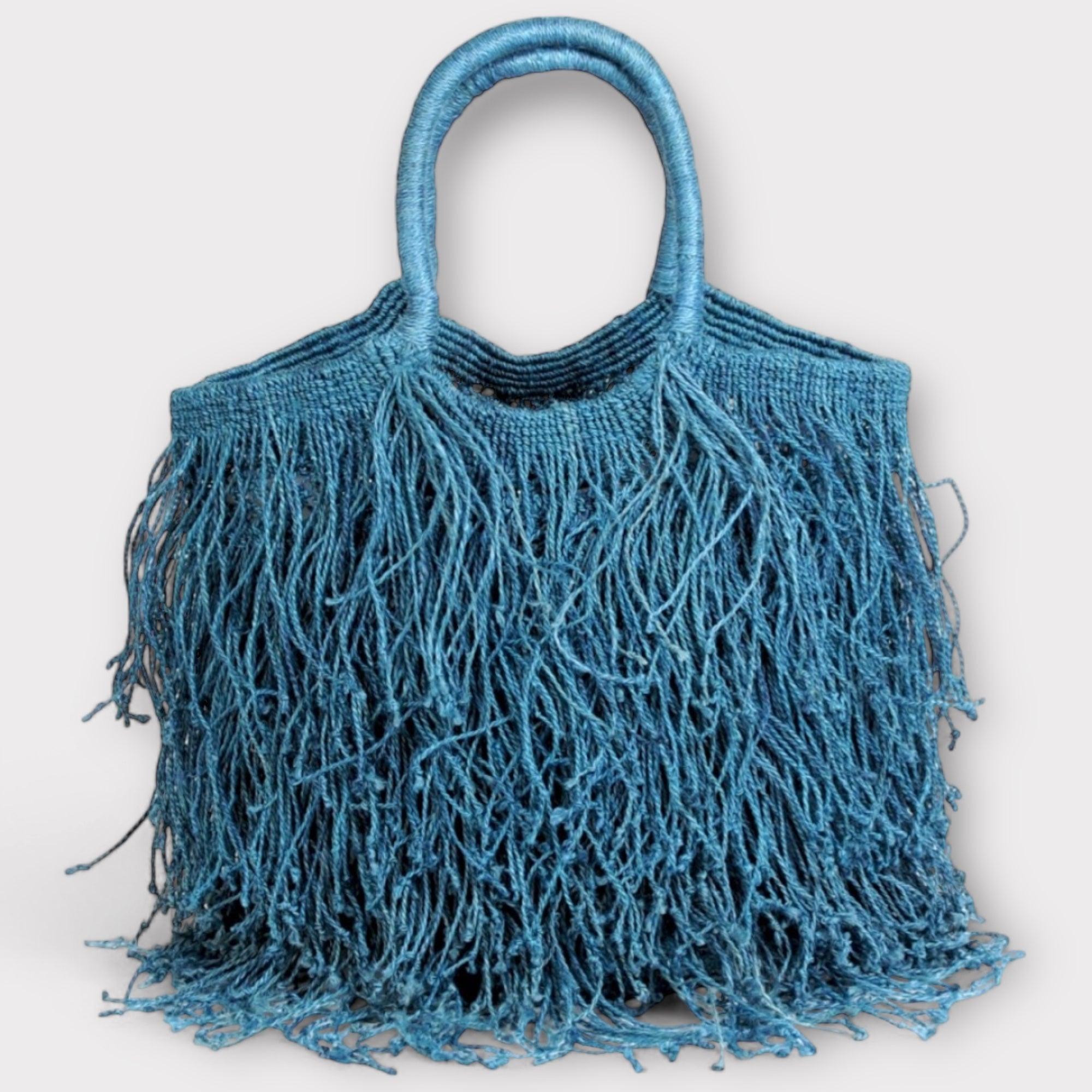 Borsa Frange in Juta  Macramè