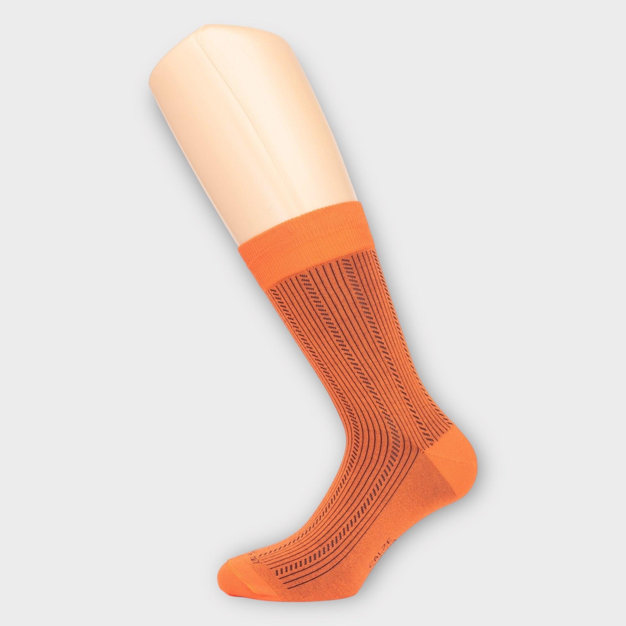Calzini Corti Mid Calf Uomo Filo di Scozia Costina Greca - Cappelleria Bacca
