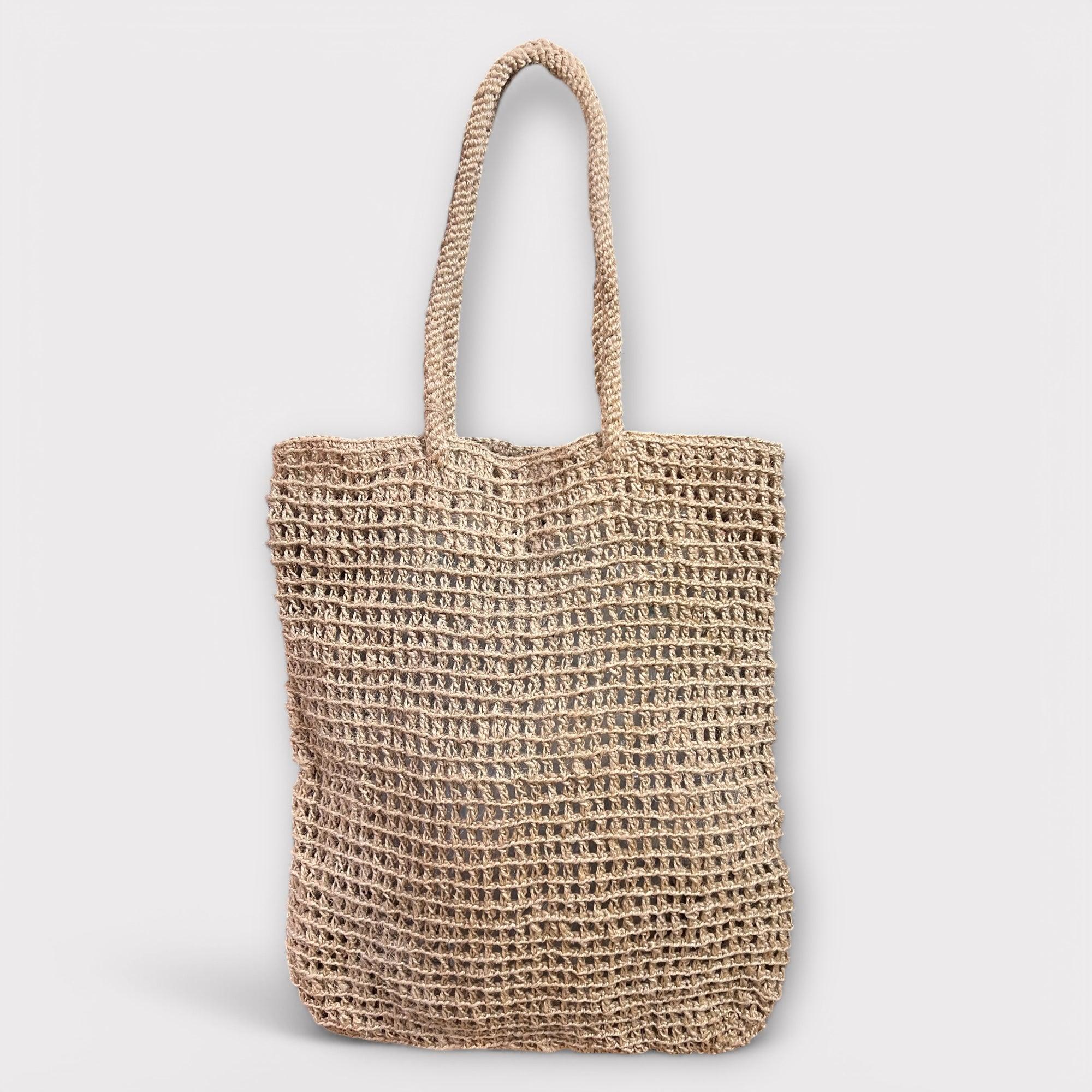 Shopping Bag In Juta Color Corda Crochet - Cappelleria Bacca